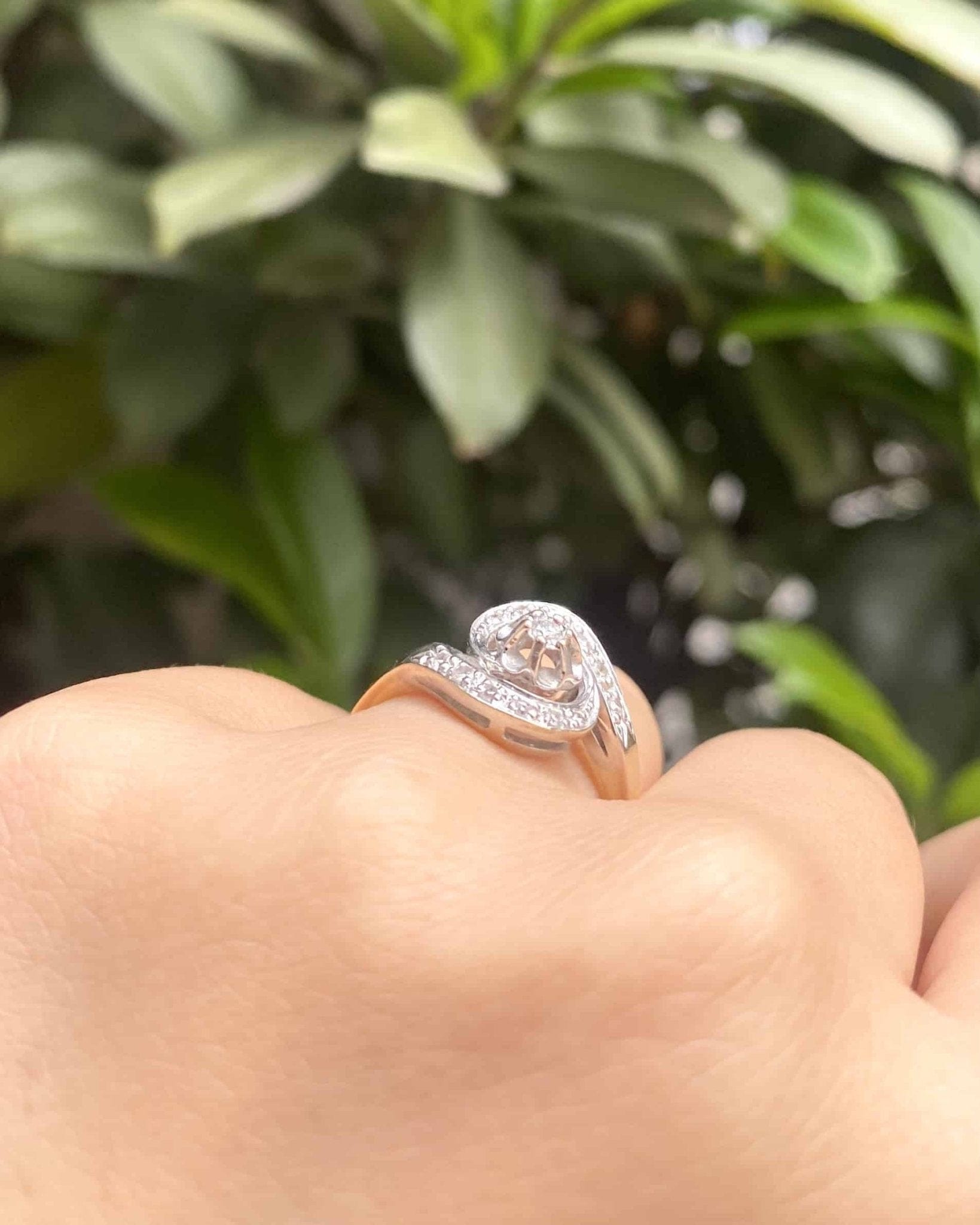 Bague Vintage Tourbillon 13 Diamants "Amiel" - Elliade Paris