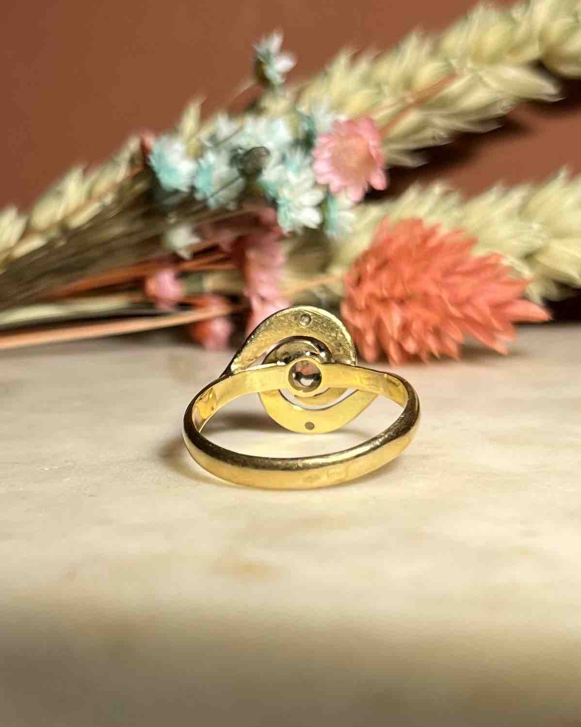 Bague Vintage Tourbillon Diamants "Sienna" - Elliade Paris