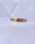 Bague vintage tourbillon rubis "Ginni" - Elliade Paris