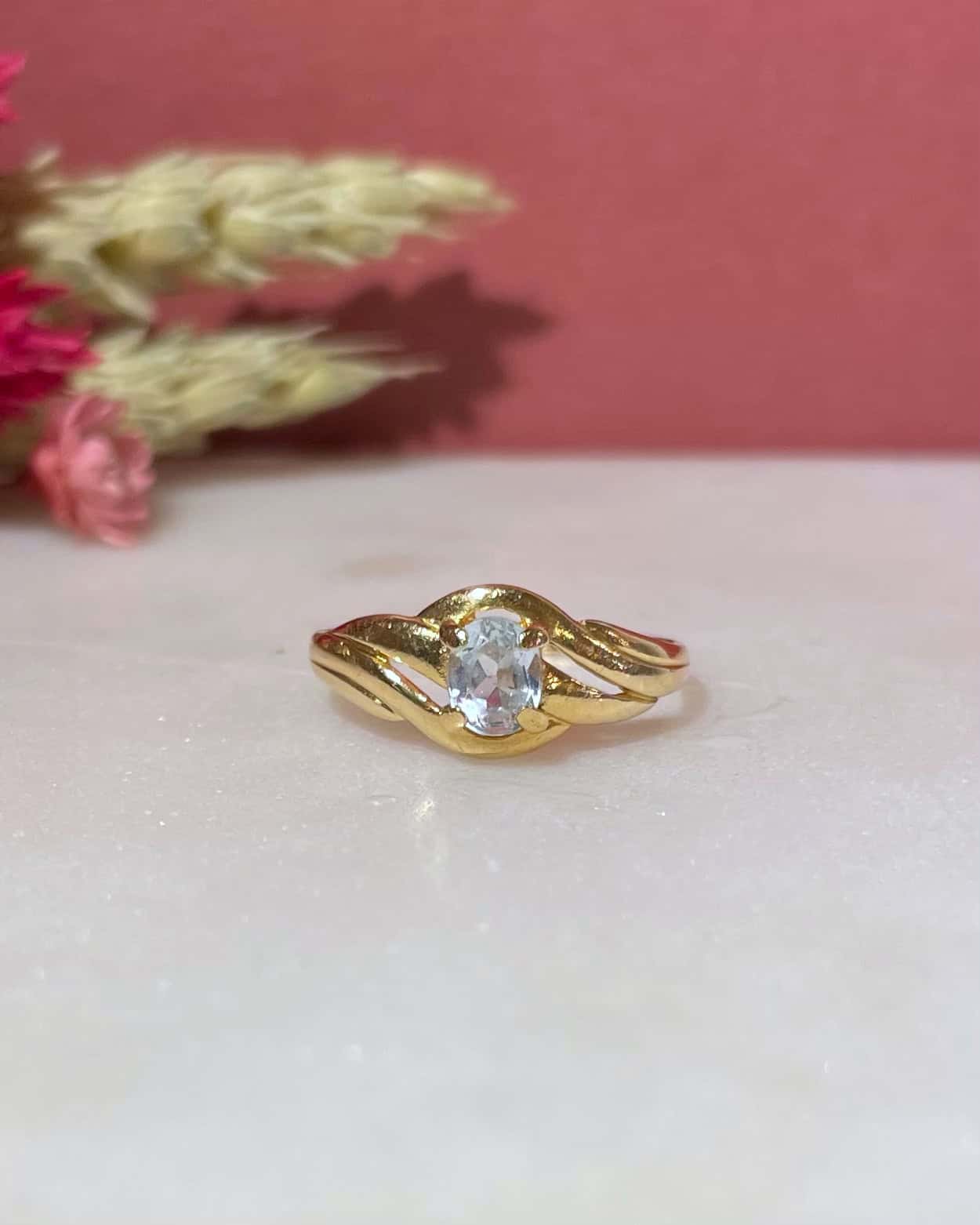Bague Vintage Tourbillon Topaze 0.50 carat “Aynah” - Elliade Paris