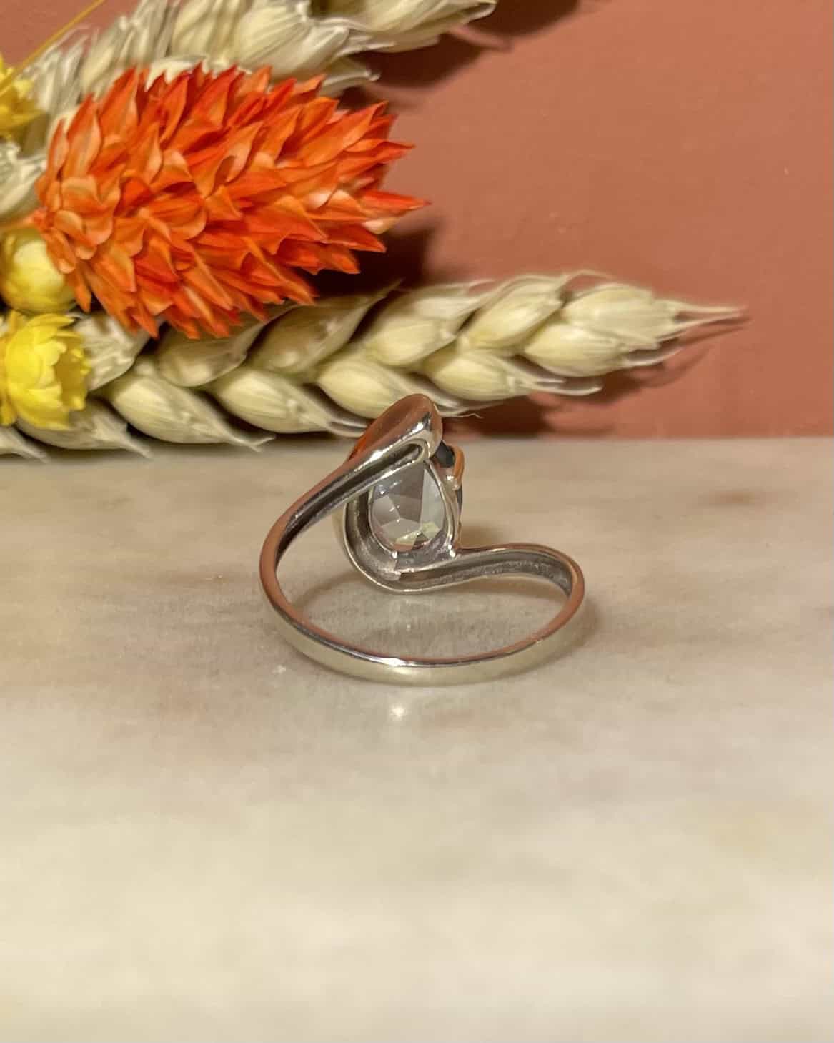 Bague Vintage Tourbillon Topaze 1.10 carat "Lucile" - Elliade Paris