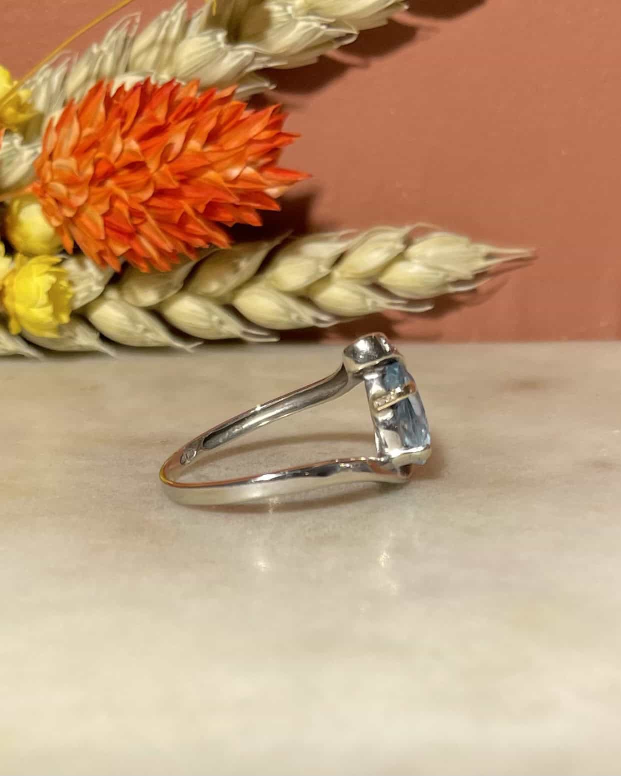Bague Vintage Tourbillon Topaze 1.10 carat "Lucile" - Elliade Paris