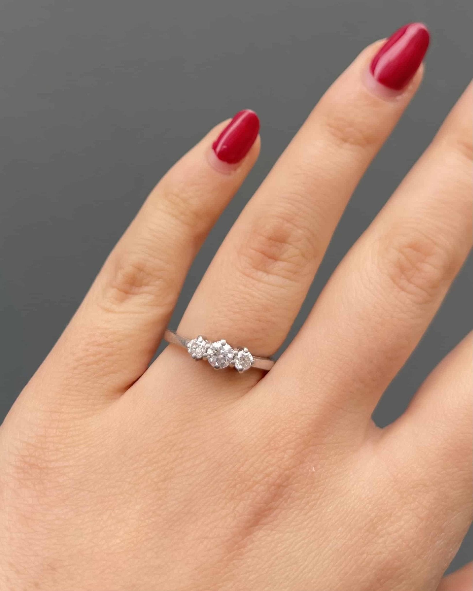 Bague Vintage Trilogie Diamants 0.50 carat "Bassima" - Elliade Paris