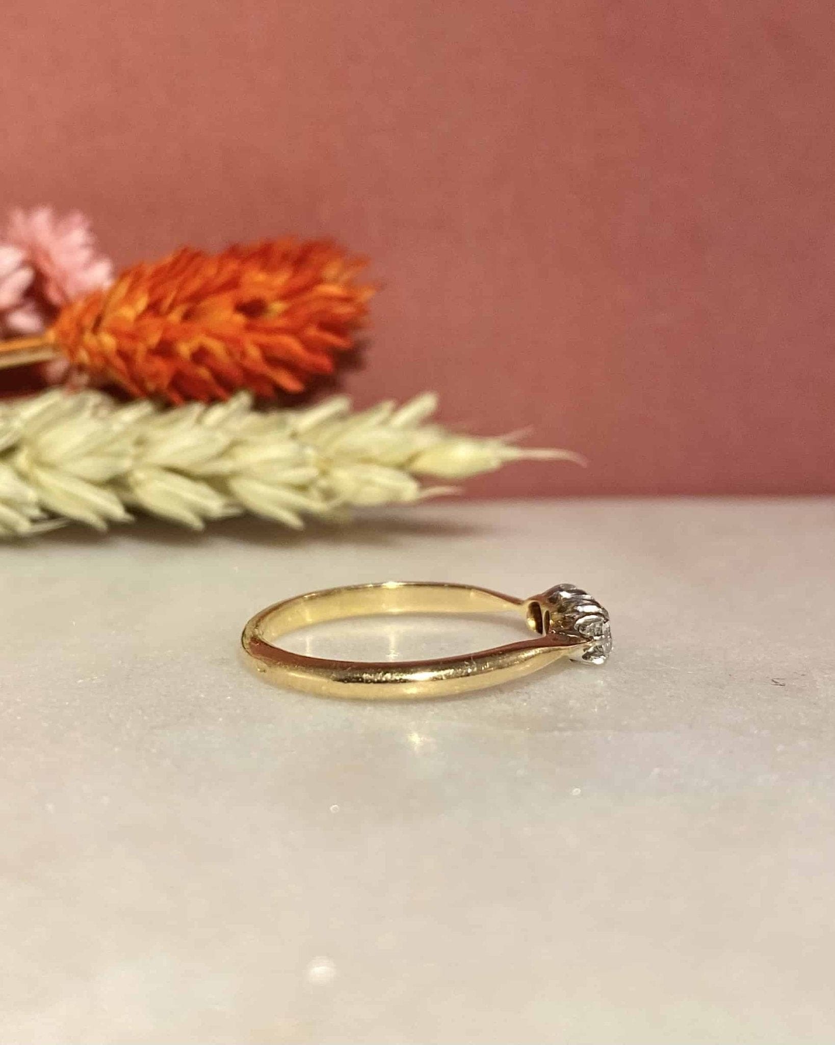 Bague vintage Trilogie Diamants "Cassie" - Elliade Paris