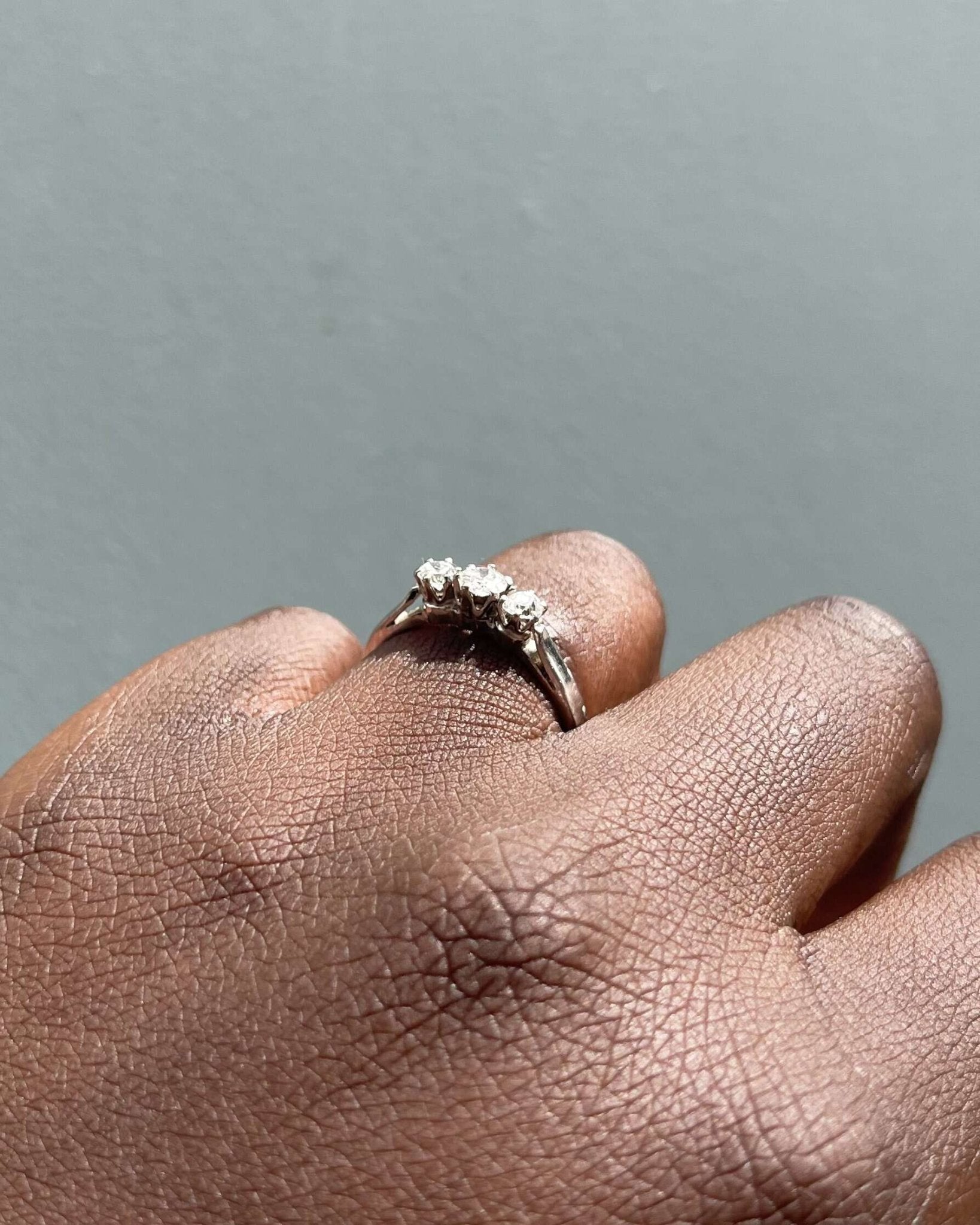 Bague vintage Trilogie Diamants "Maxine" - Elliade Paris