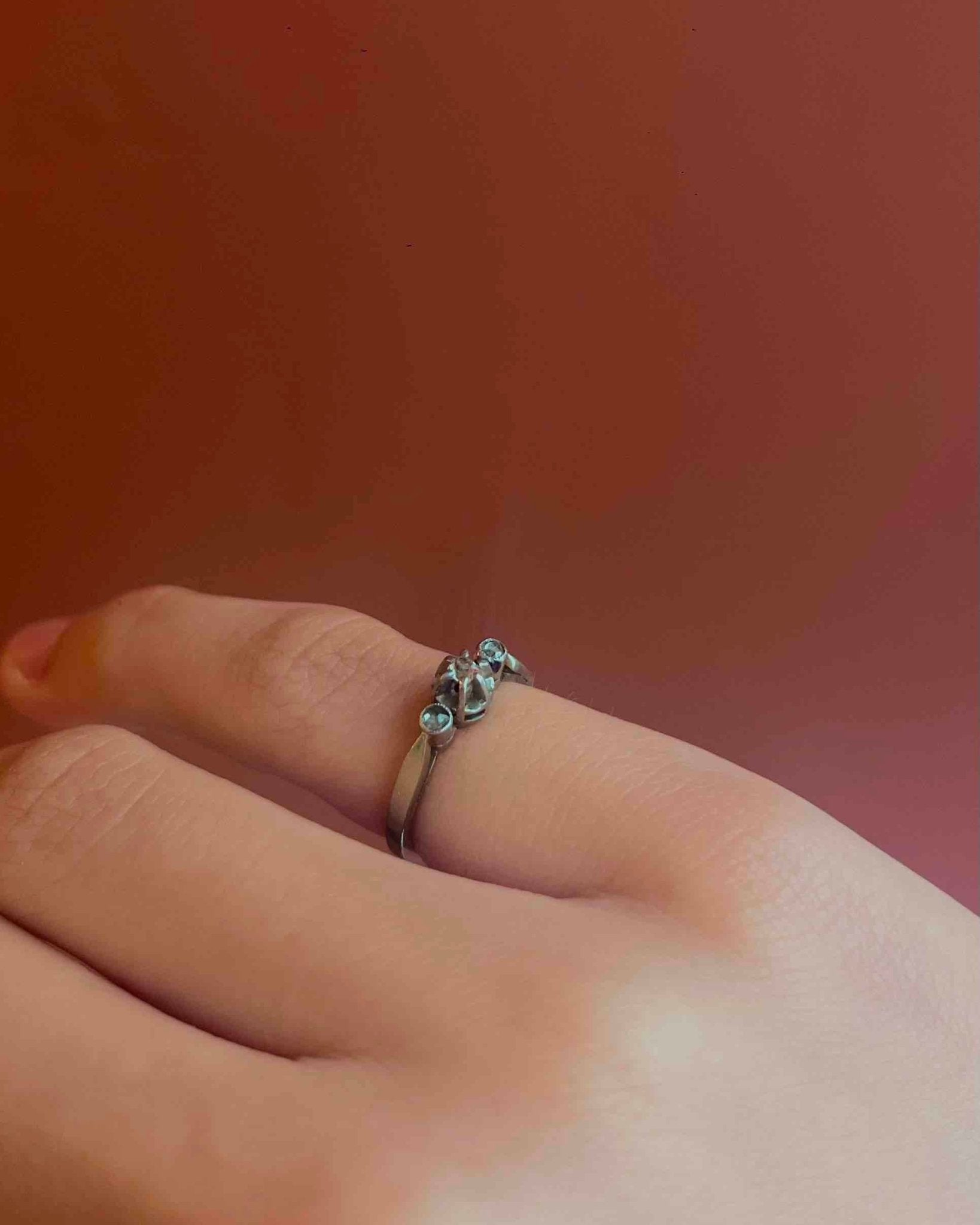 Bague Vintage trilogie diamants "Médina" - Elliade Paris