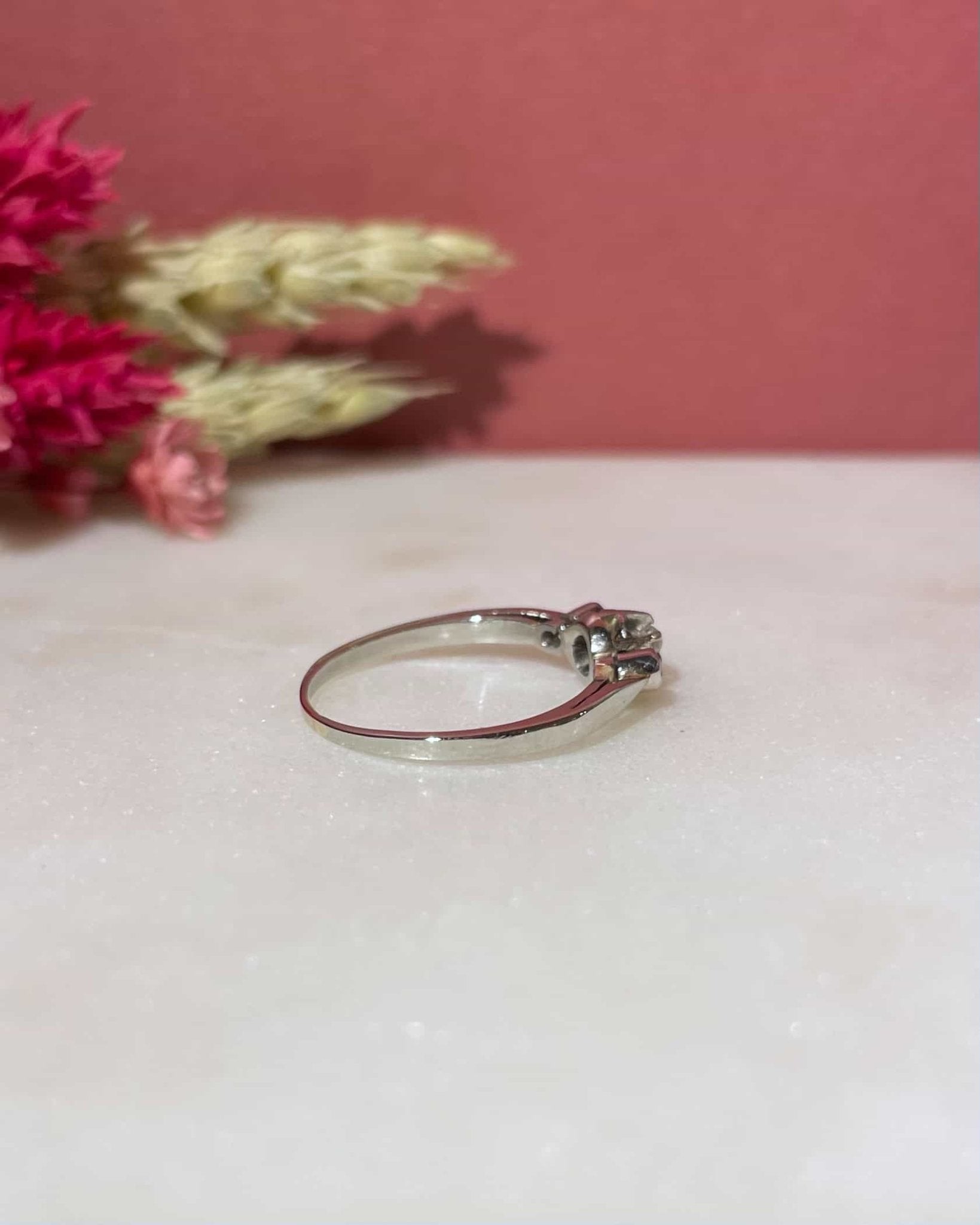 Bague Vintage trilogie diamants "Médina" - Elliade Paris