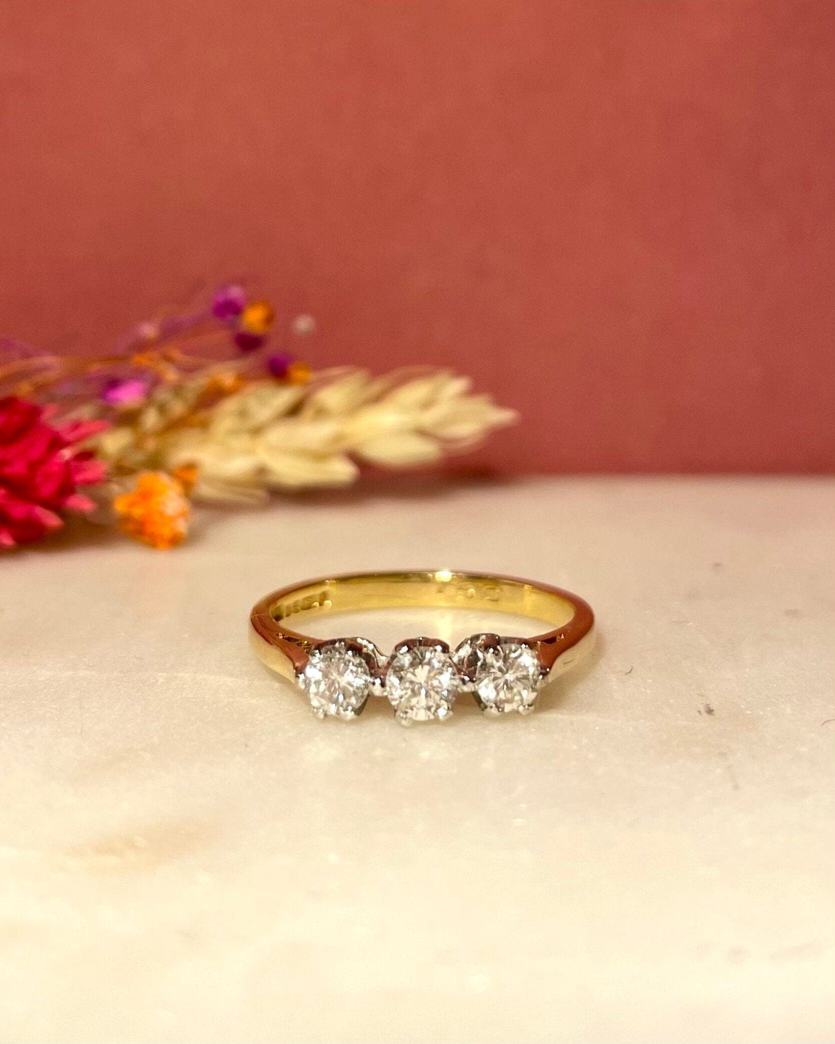 Bague Vintage Trilogie Diamants "Ophelia" - Elliade Paris