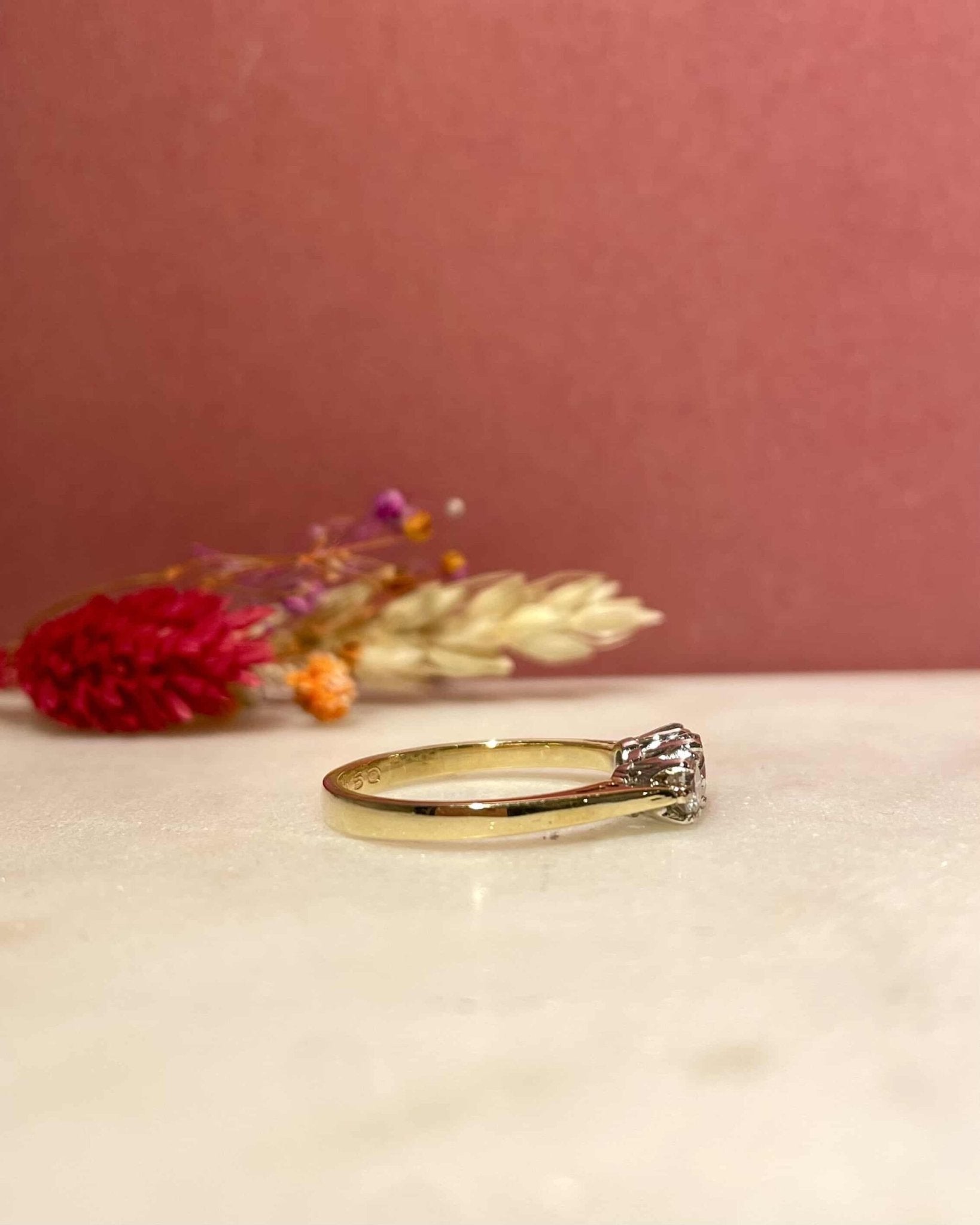 Bague Vintage Trilogie Diamants "Ophelia" - Elliade Paris