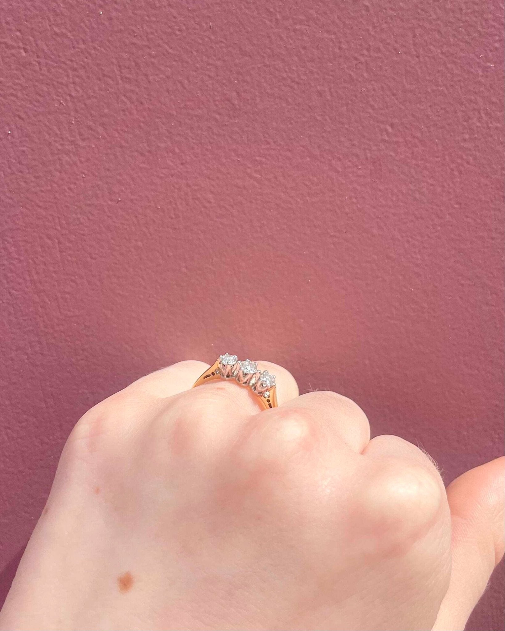 Bague Vintage Trilogie Diamants "Ophelia" - Elliade Paris