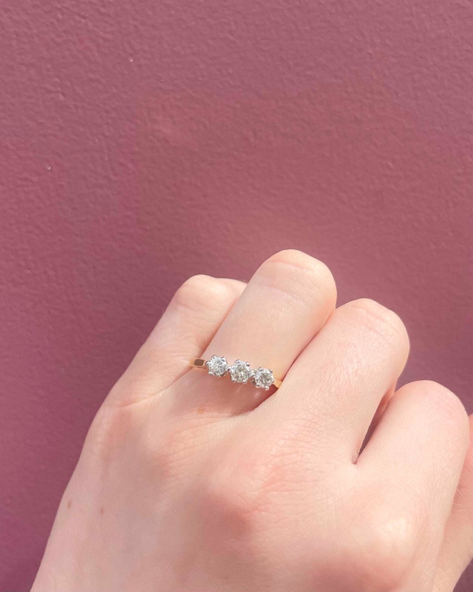 Bague Vintage Trilogie Diamants "Ophelia" - Elliade Paris