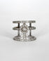 Bague Vintage Trois Anneaux 80 Diamants 0.99 ct "Mélanie" - Elliade Paris