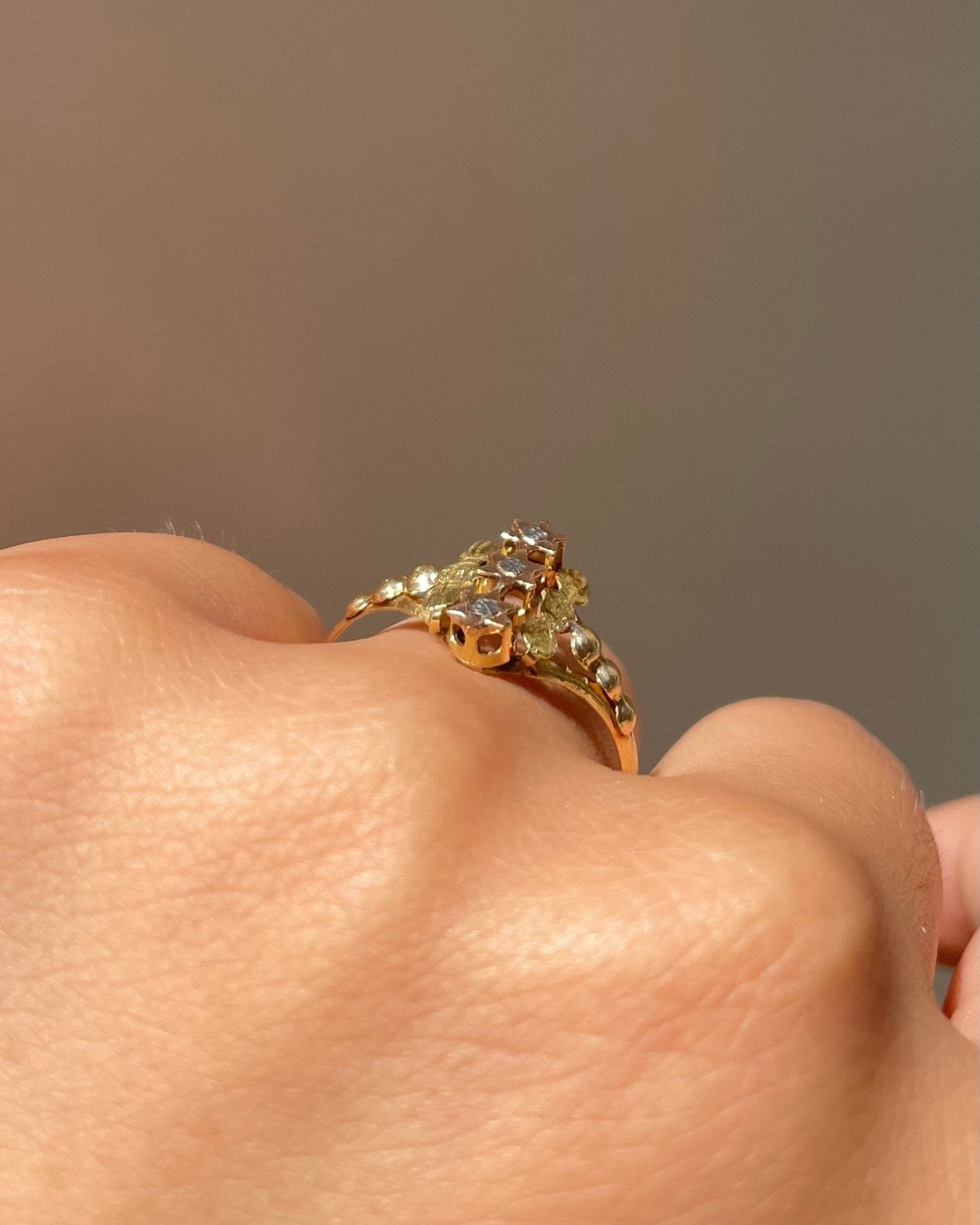 Bague Vintage Trois Ors 18 carats "Lazare" - Elliade Paris