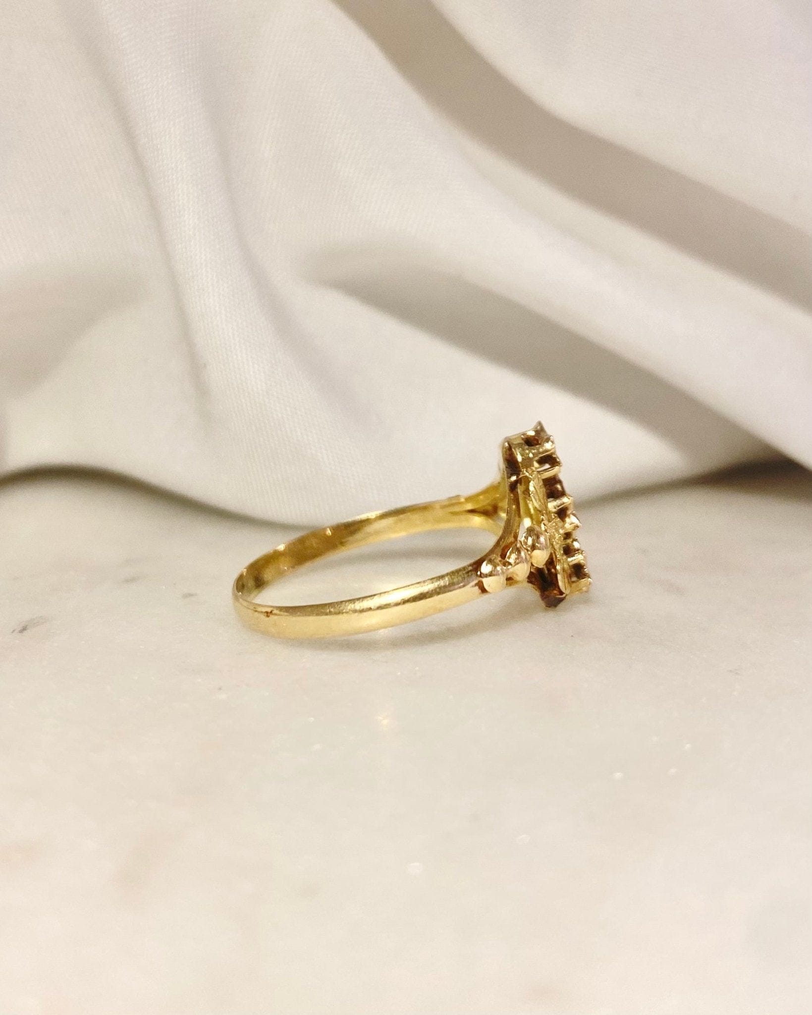 Bague Vintage Trois Ors 18 carats "Lazare" - Elliade Paris