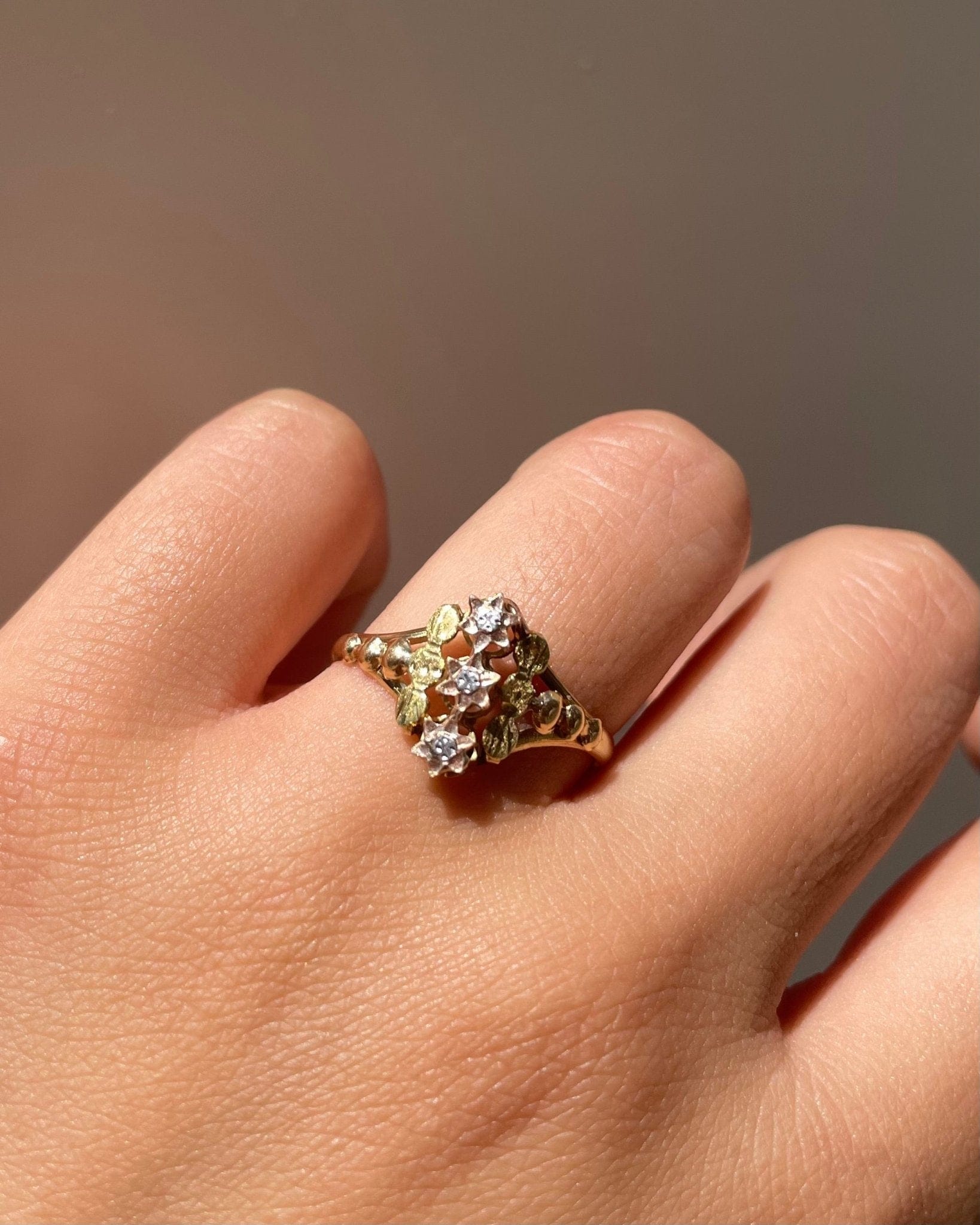 Bague Vintage Trois Ors 18 carats "Lazare" - Elliade Paris