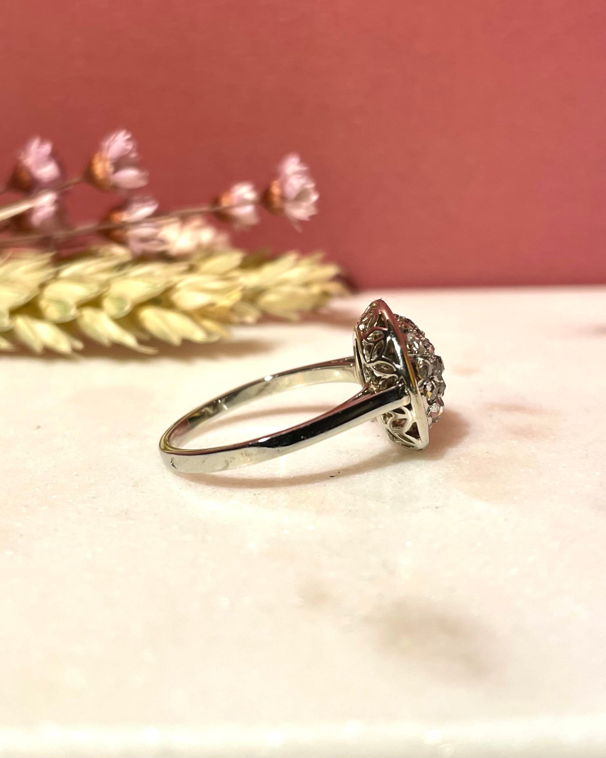 Bague Art-Déco Diamants 0.60 Carat "Mireya"