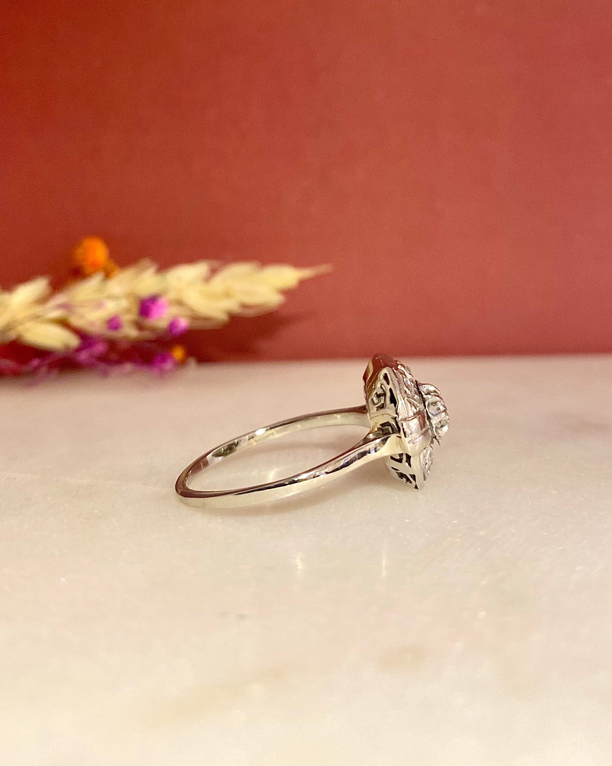 Bague Vintage Art-Déco Diamants "Clariza"