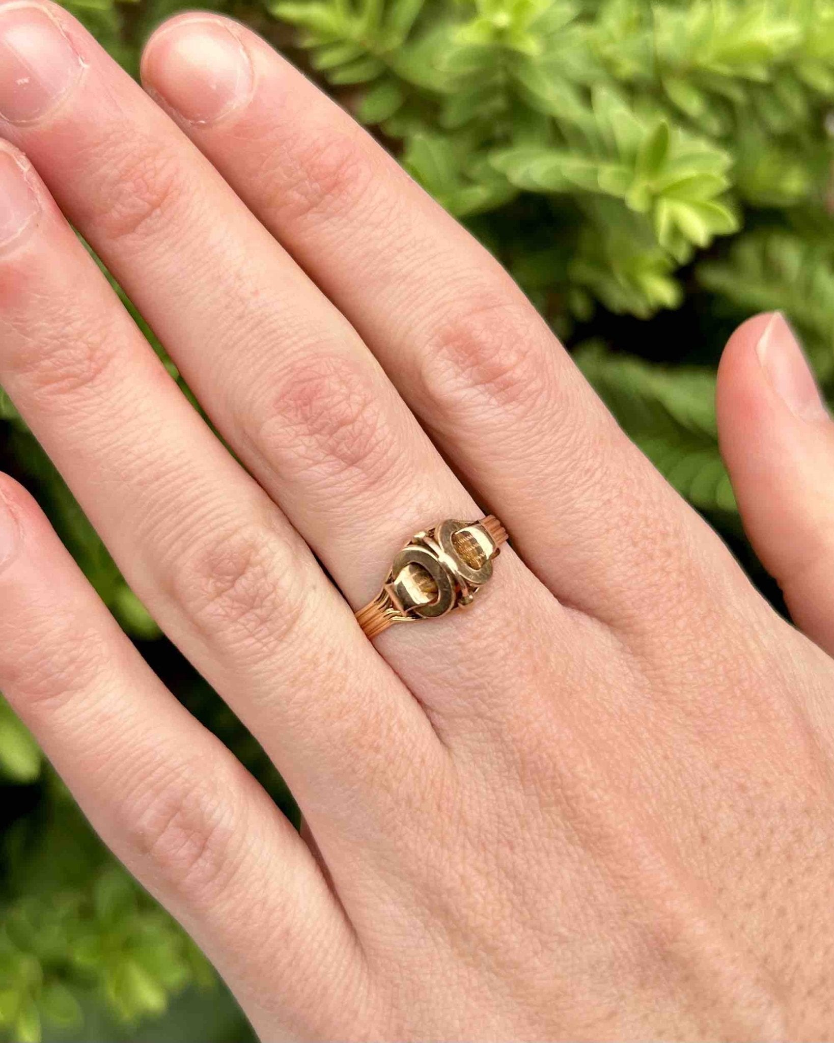 Bague Vintage XIXe siècle Or rose "Rosinda" - Elliade Paris