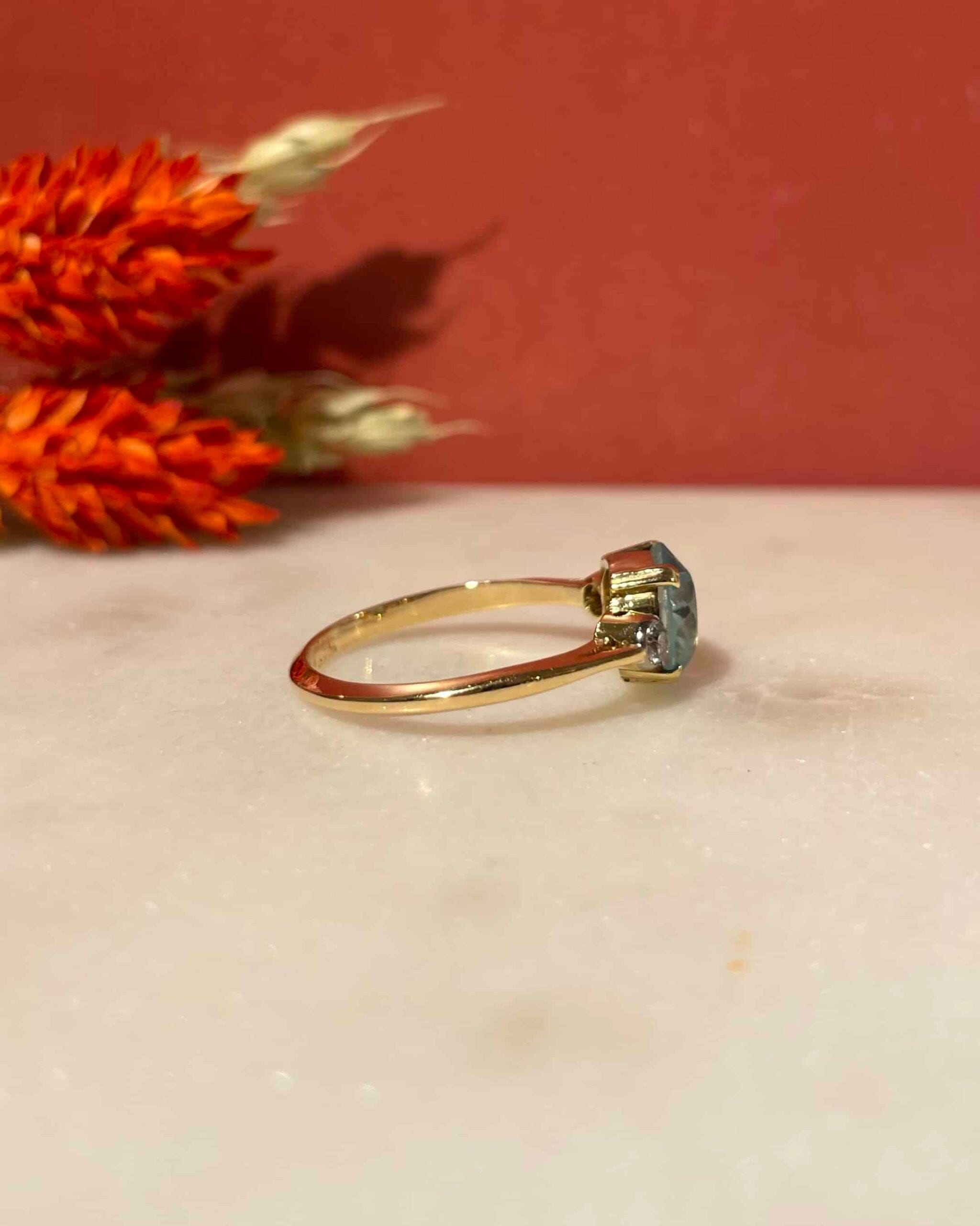 Bague Trilogie Zircon 2.75 Carats & Diamants "Islaya" - Elliade Paris
