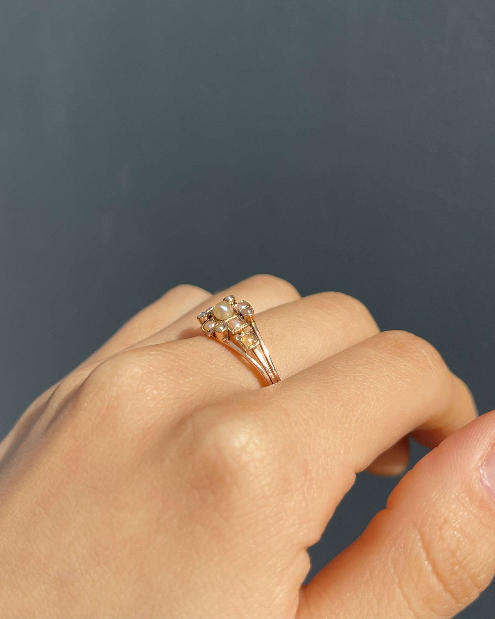 Bague XIXe siècle 11 Perles "Pamela" - Elliade Paris