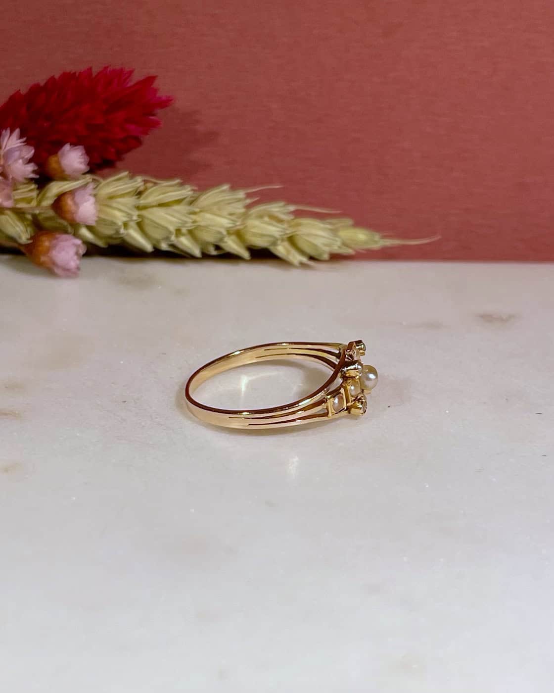 Bague XIXe siècle 11 Perles "Pamela" - Elliade Paris