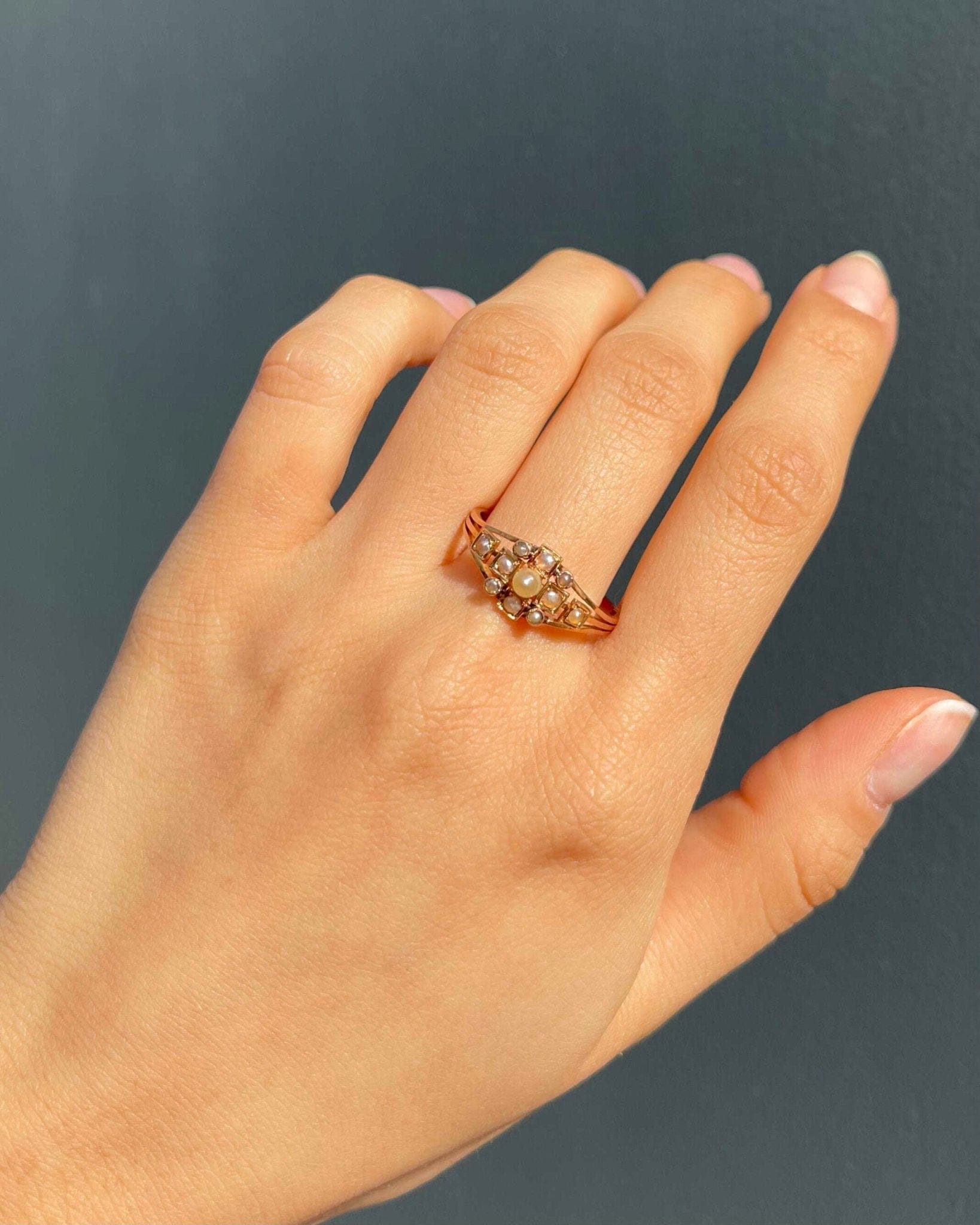 Bague XIXe siècle 11 Perles "Pamela" - Elliade Paris