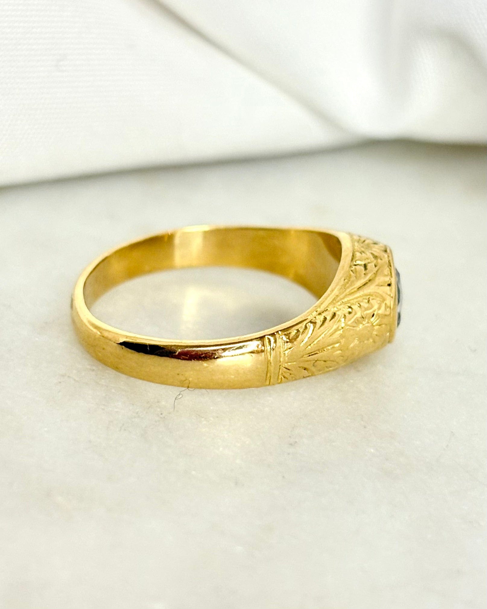 Bague XIXe siècle diamant taille rose 0.25 carat "Maïssa" - Elliade Paris