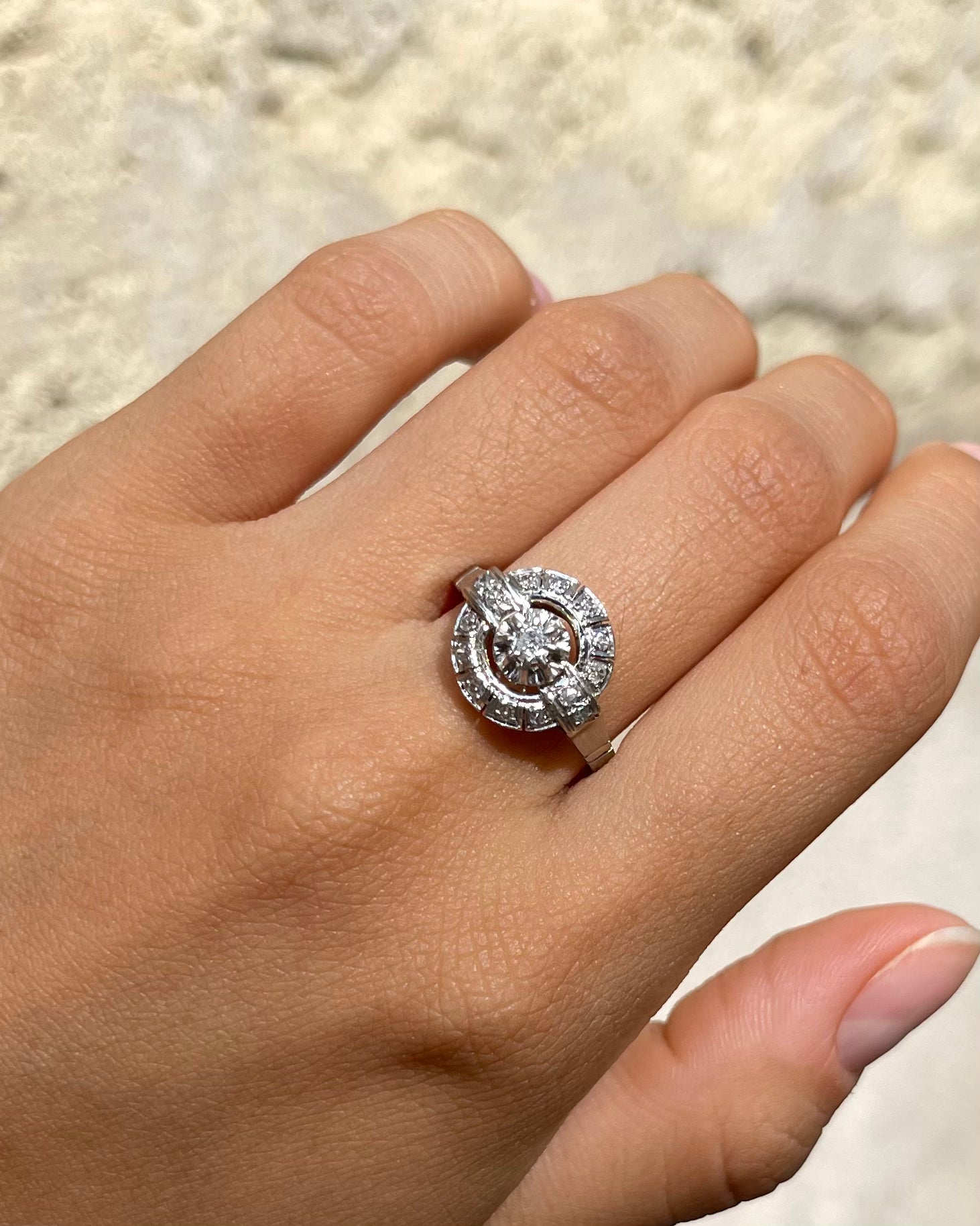 Bague Art-Déco Diamants "Nyah"