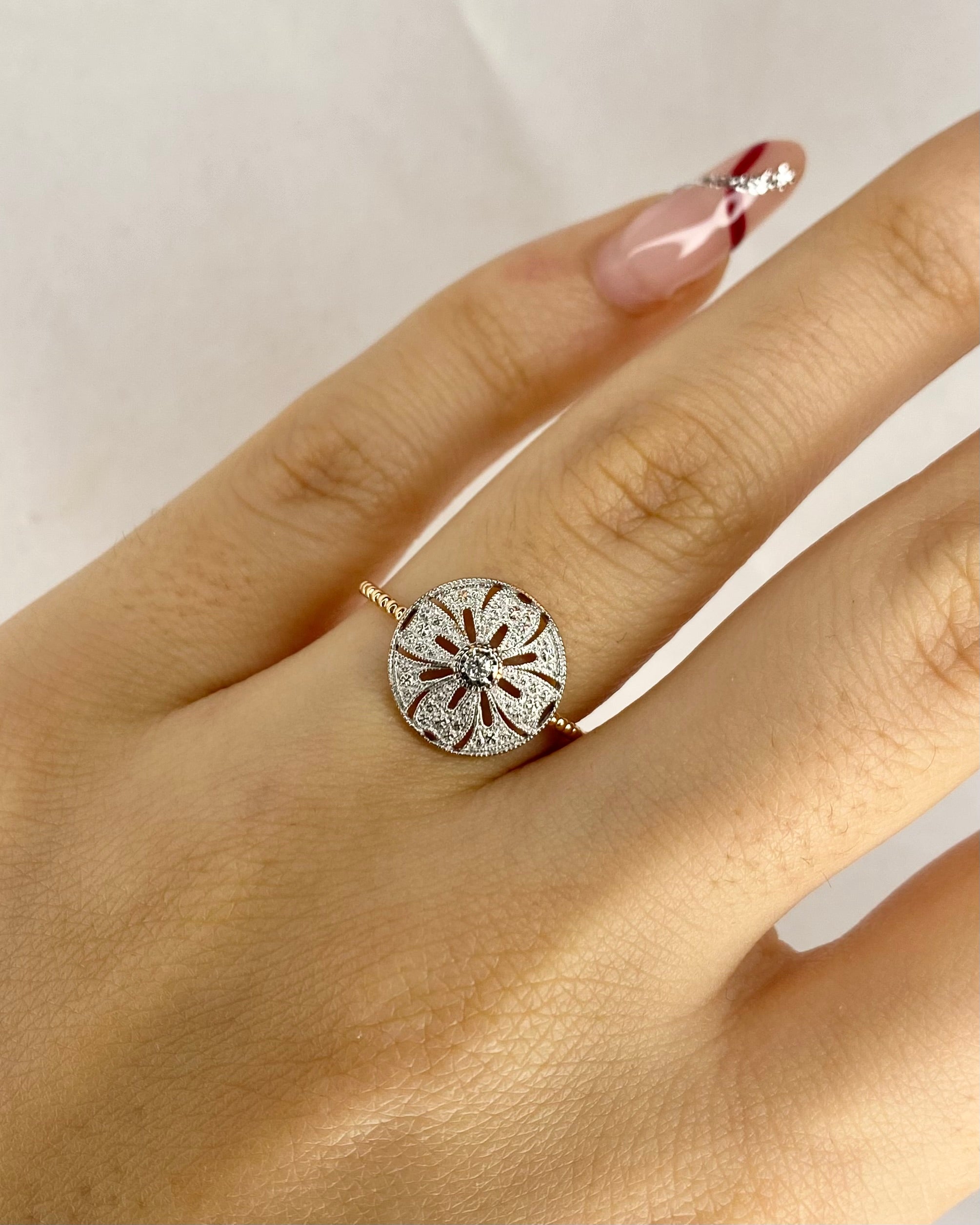 Bague Style Art Déco Diamant "San"