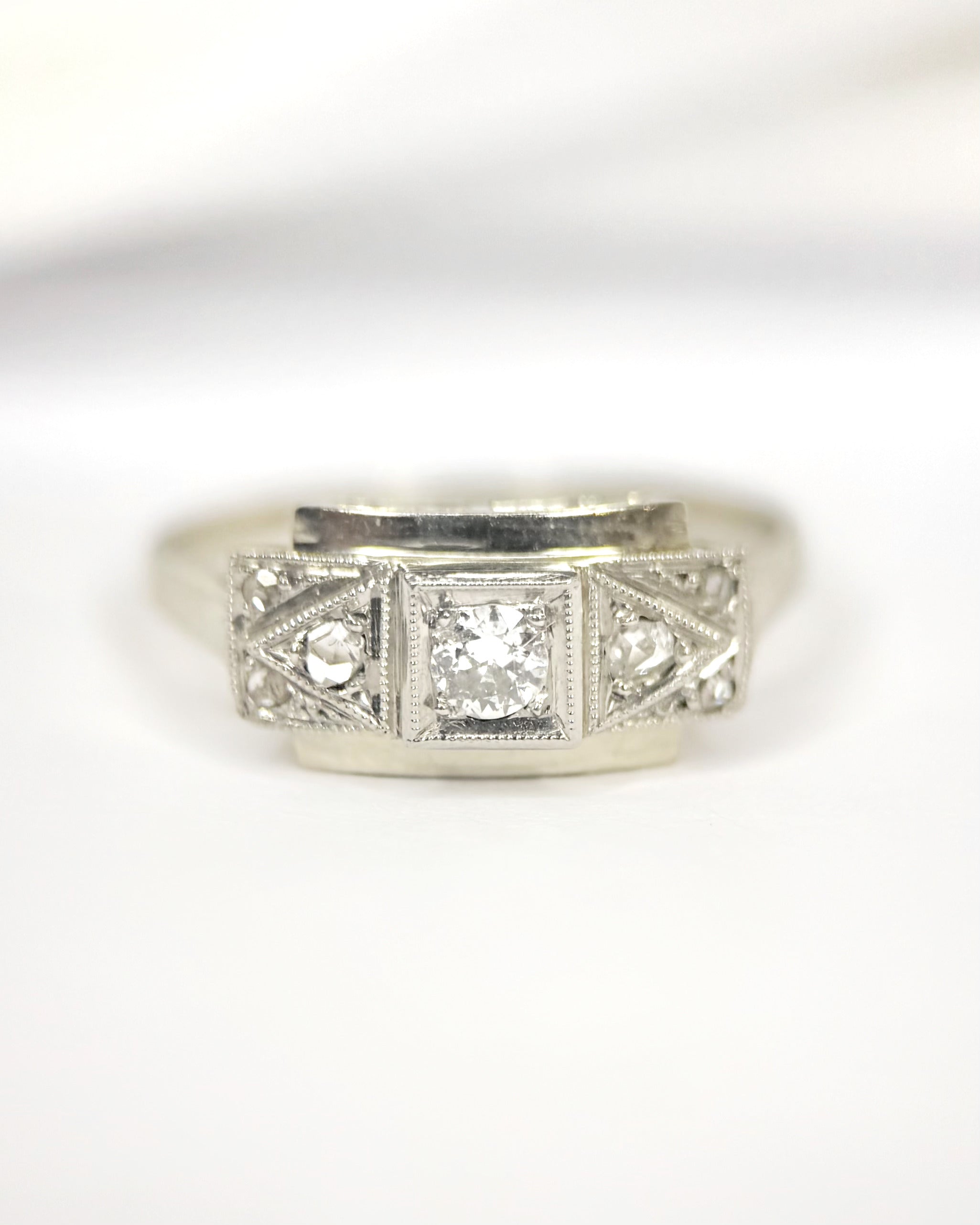 Bague Art-Déco Diamants "Lucile"