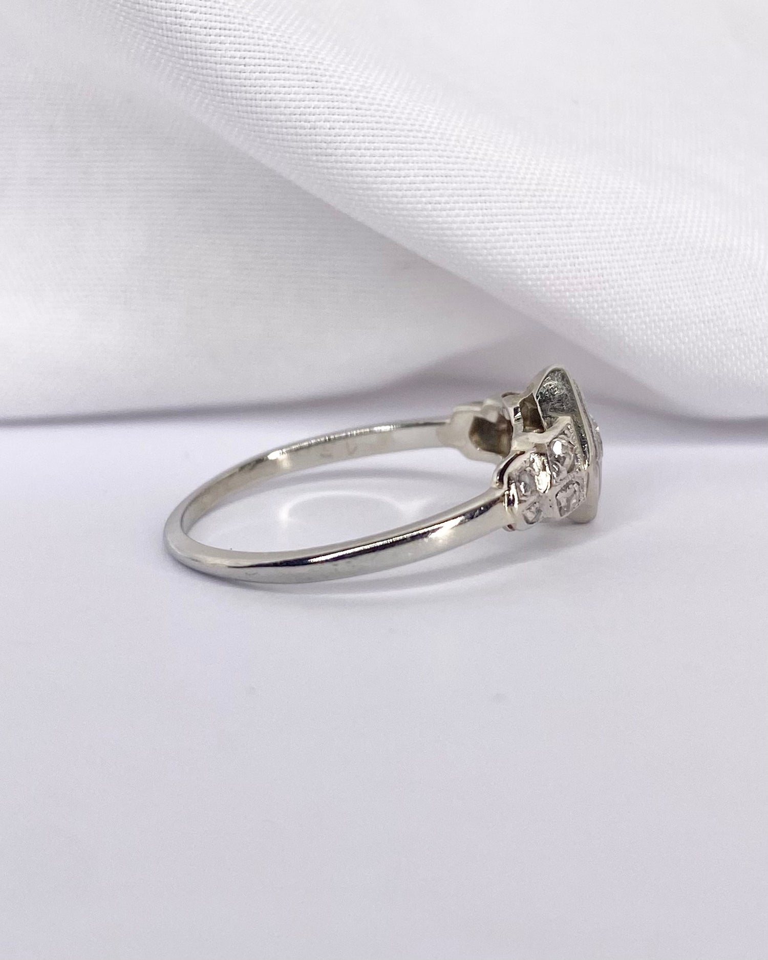 Bague Art Déco 9 Diamants "Corine"