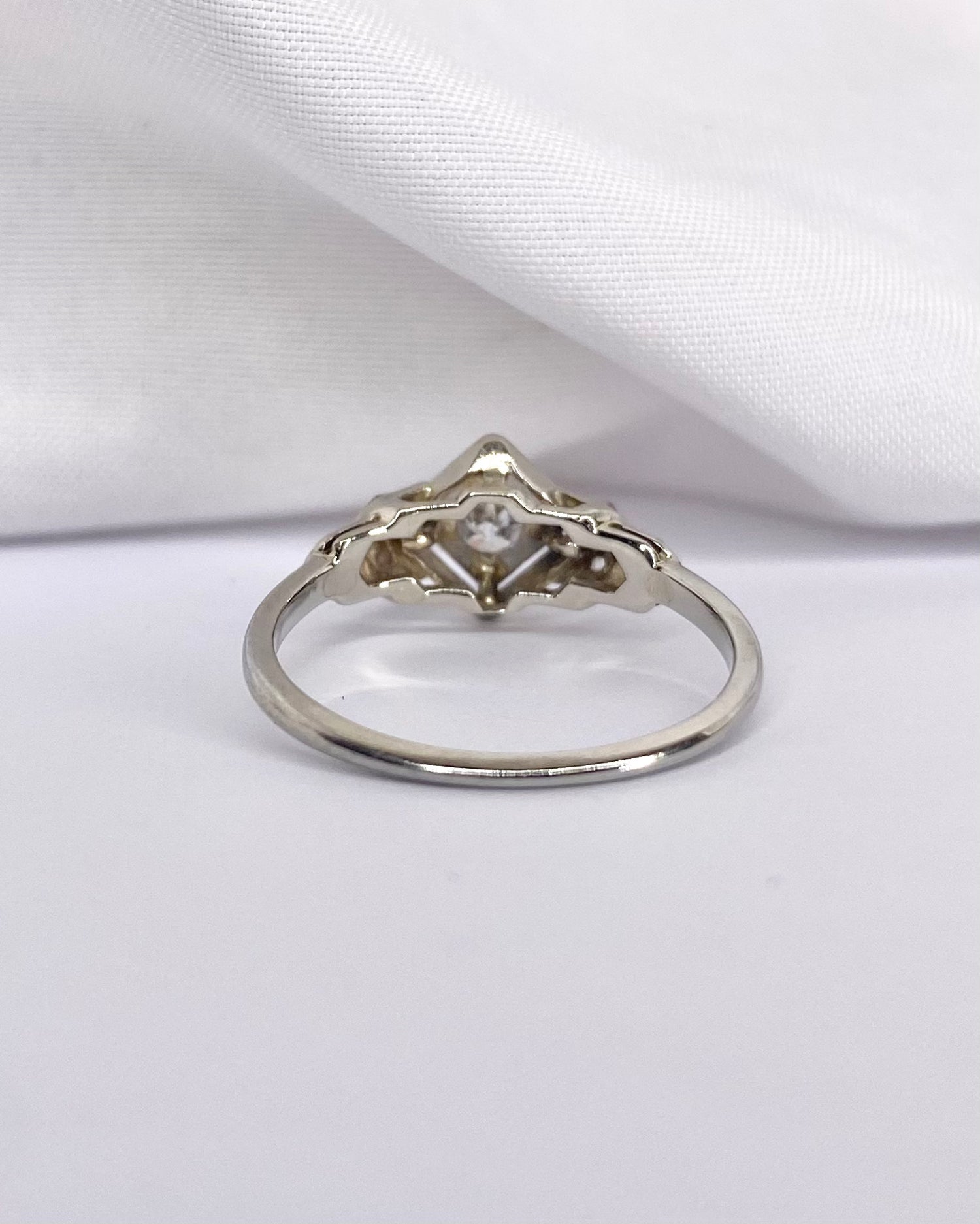 Bague Art Déco 9 Diamants "Corine"