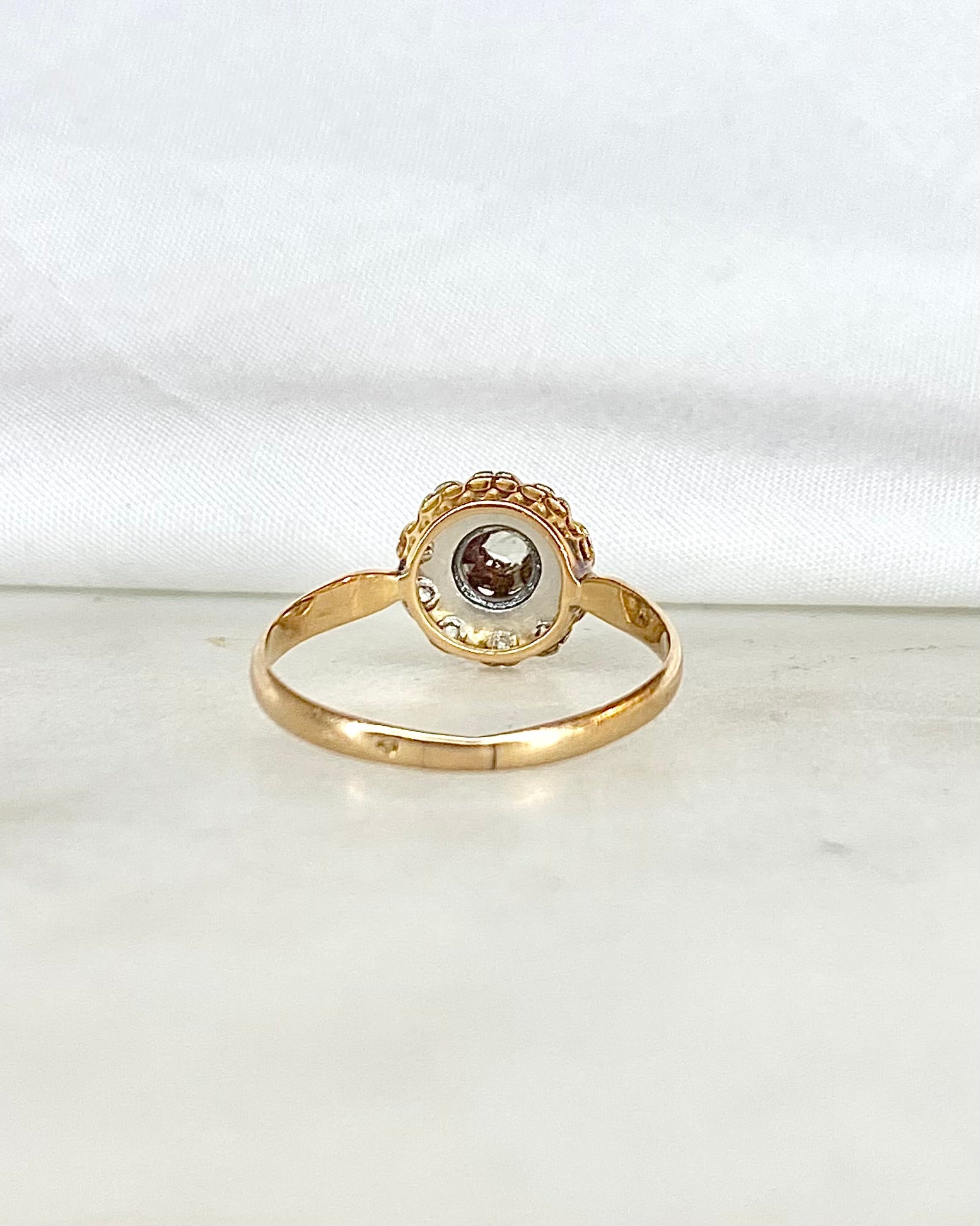 Bague Marguerite Art Déco Diamants "Enora"