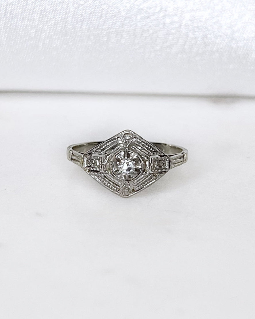 Bague Art-Déco Diamants 0.07 carat “Sixtine”