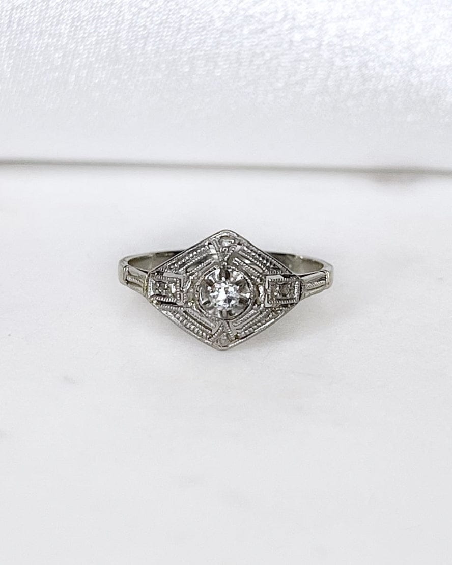 Anillo Art Déco Diamantes 0.07 quilate “Sixtine”