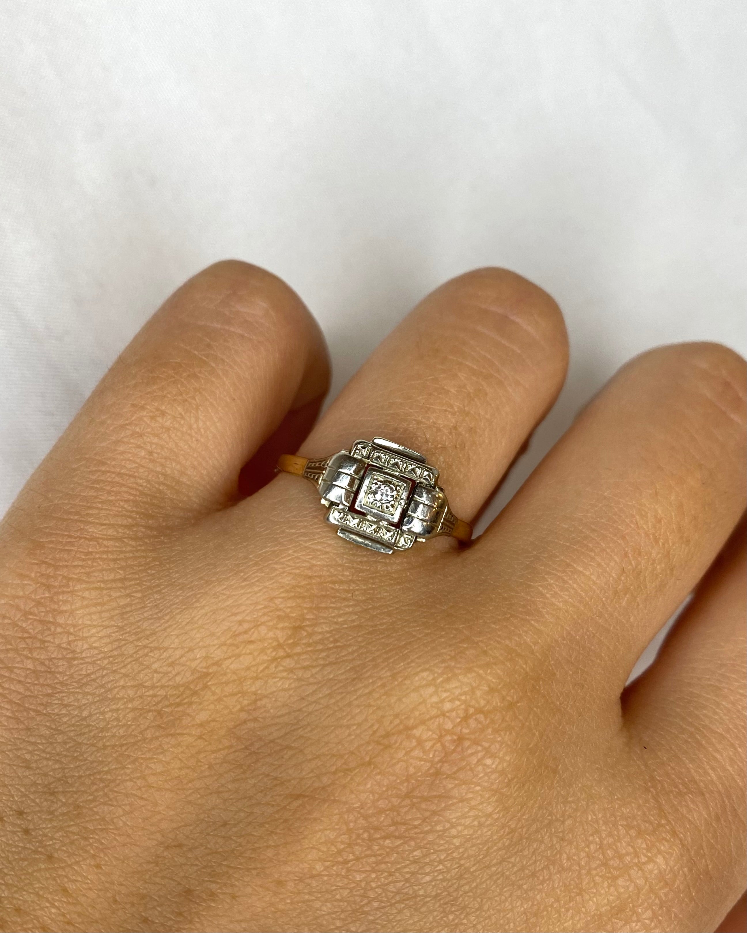 Bague Art déco Diamant "Roselyne"