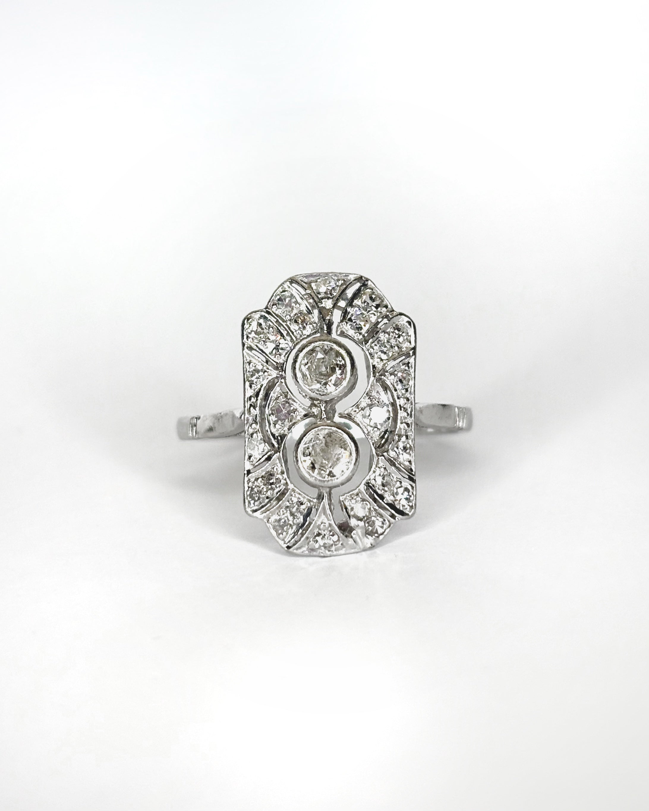 Bague Art Déco Diamants 0.49 ct "Kenza"