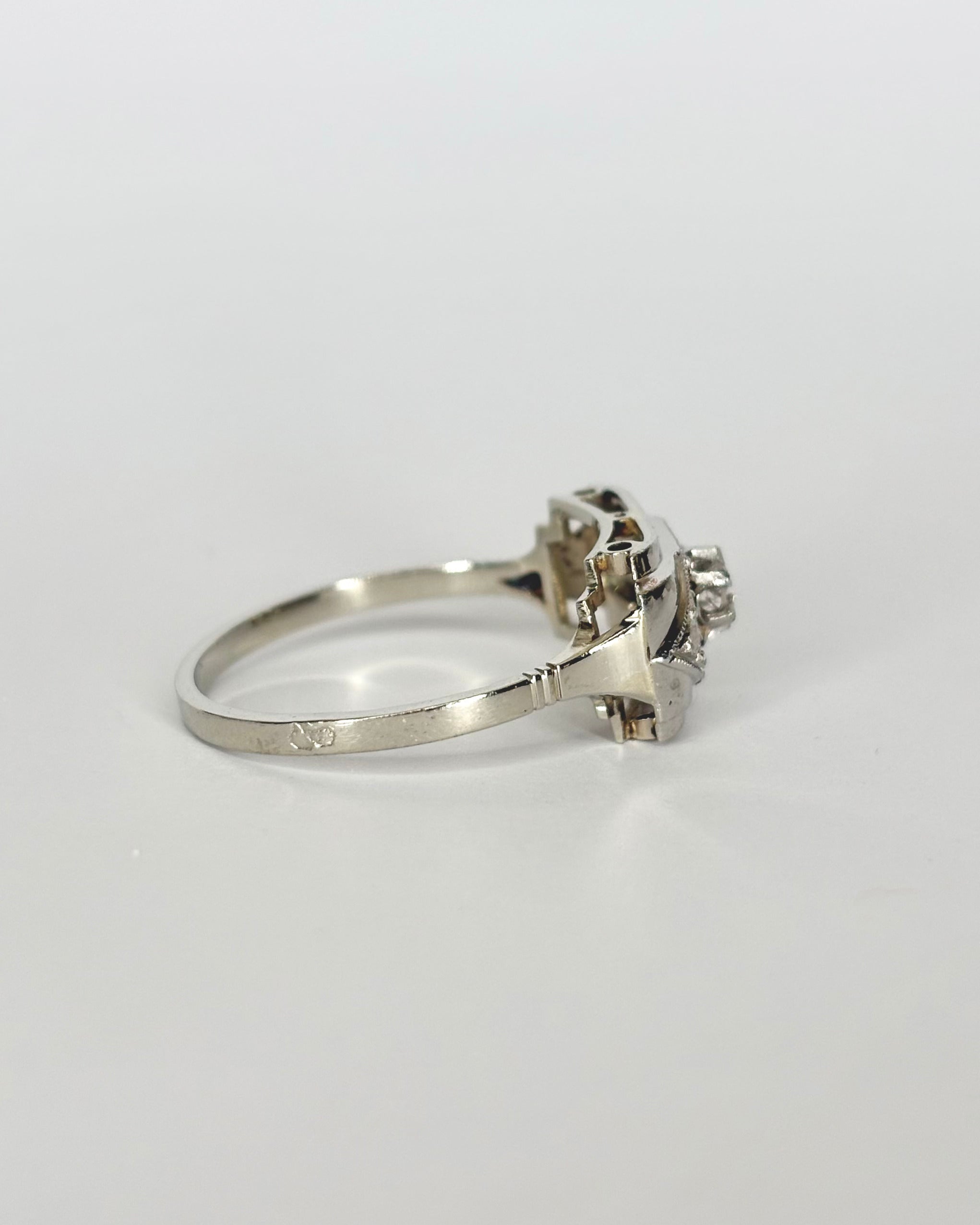 Bague Art Déco 7 Diamants "Élisa"