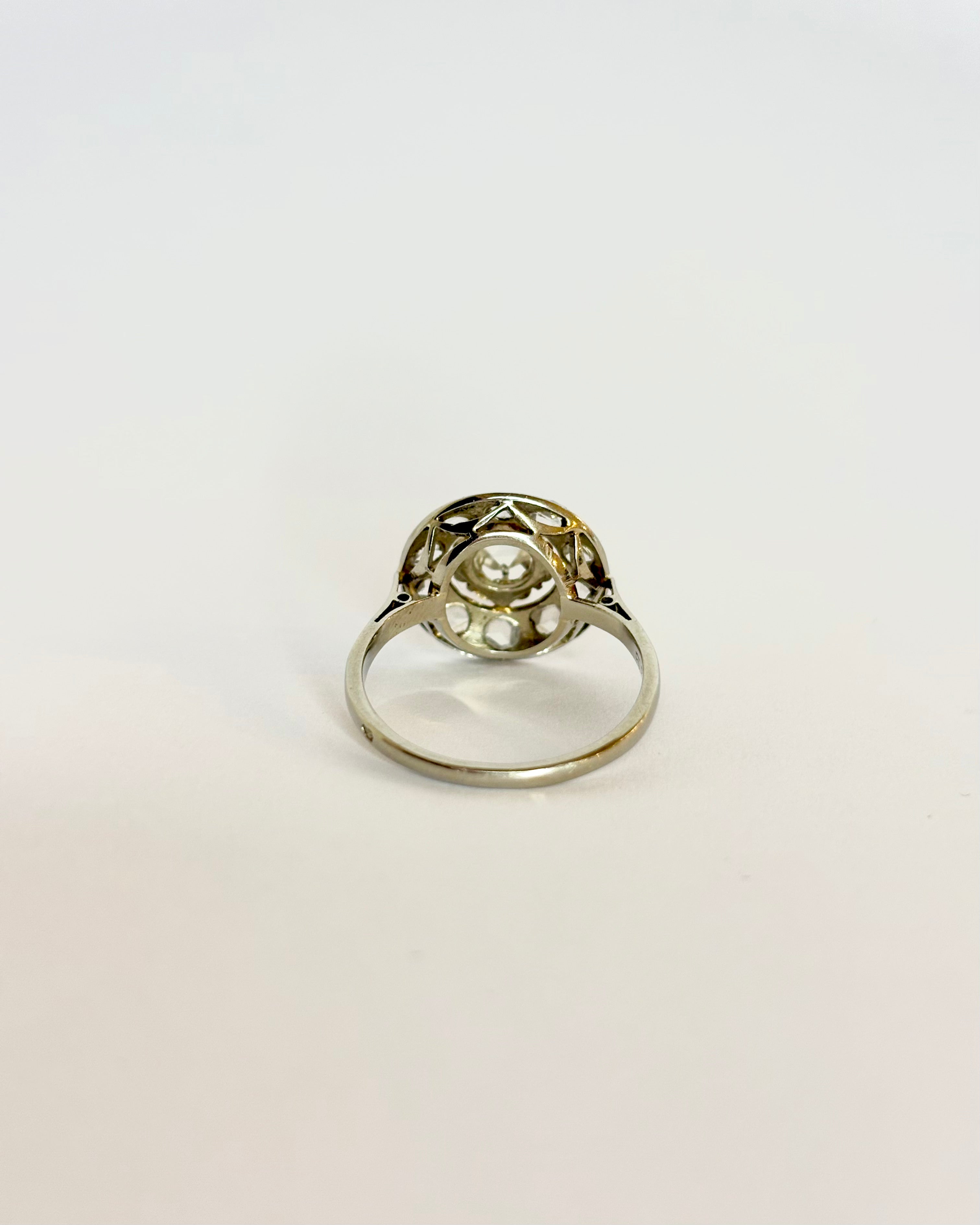 Bague Art-Déco Diamants 0.80 ct "Yélina"