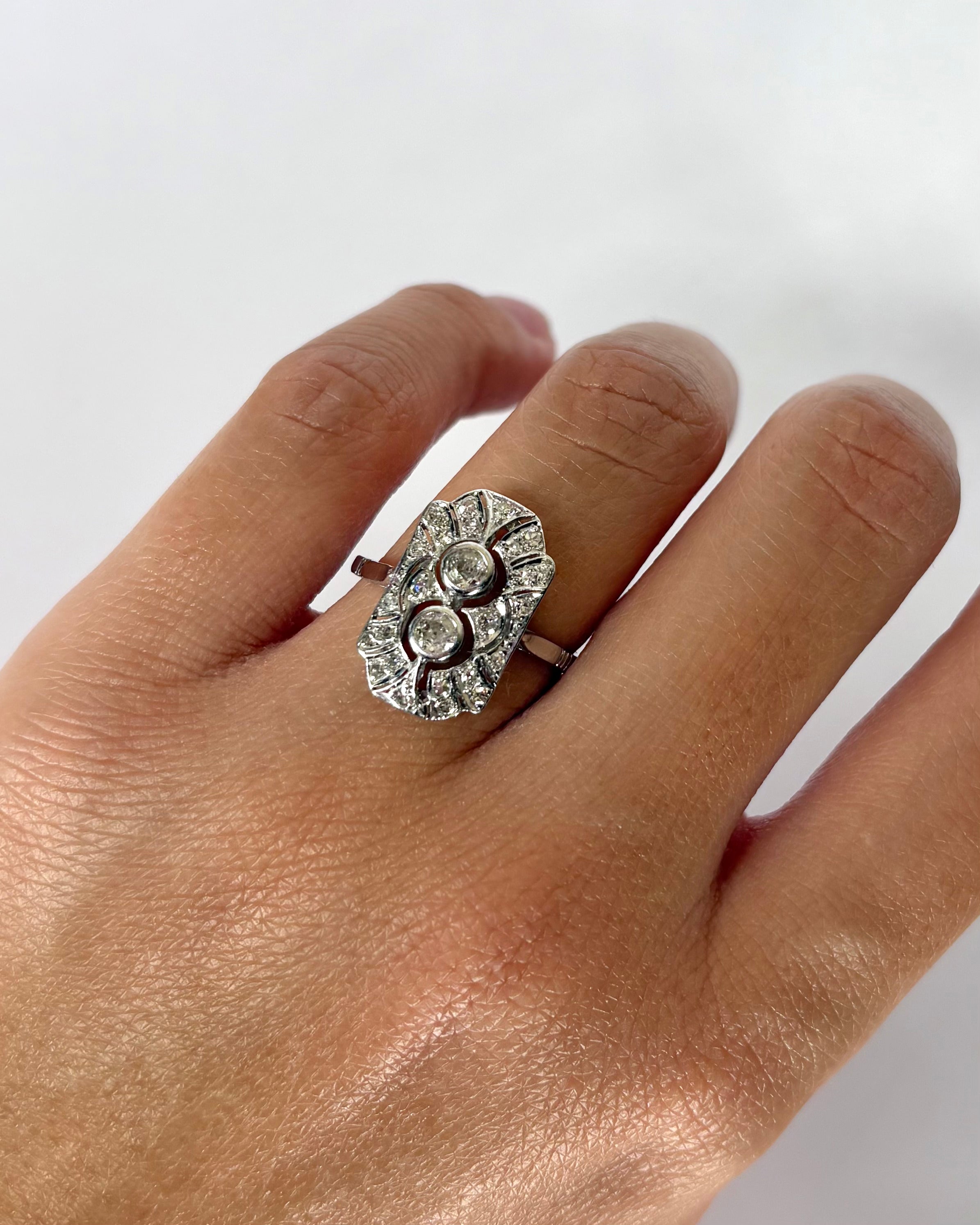 Bague Art Déco Diamants 0.49 ct "Kenza"