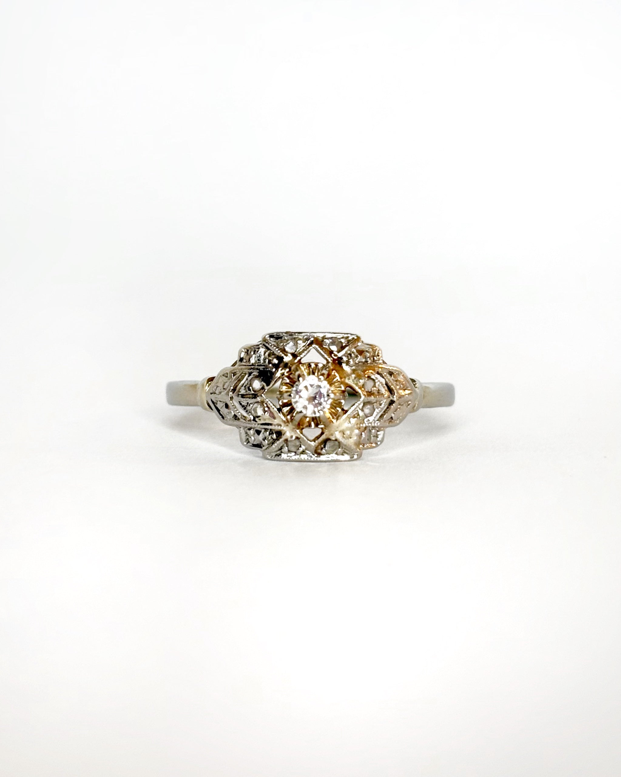 Bague Art Déco 9 Diamants "Loane"