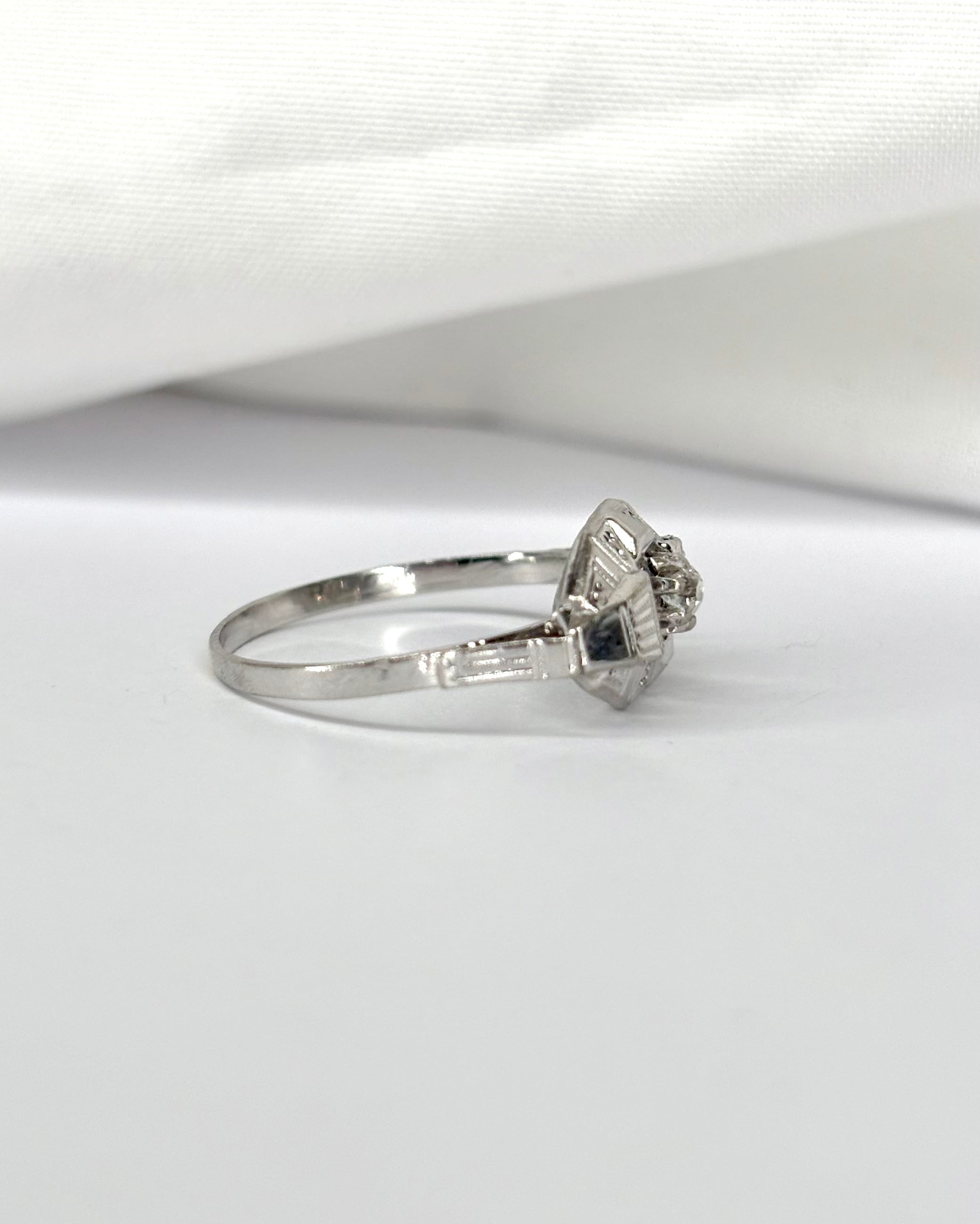 Bague Art Déco Diamant "Elena"