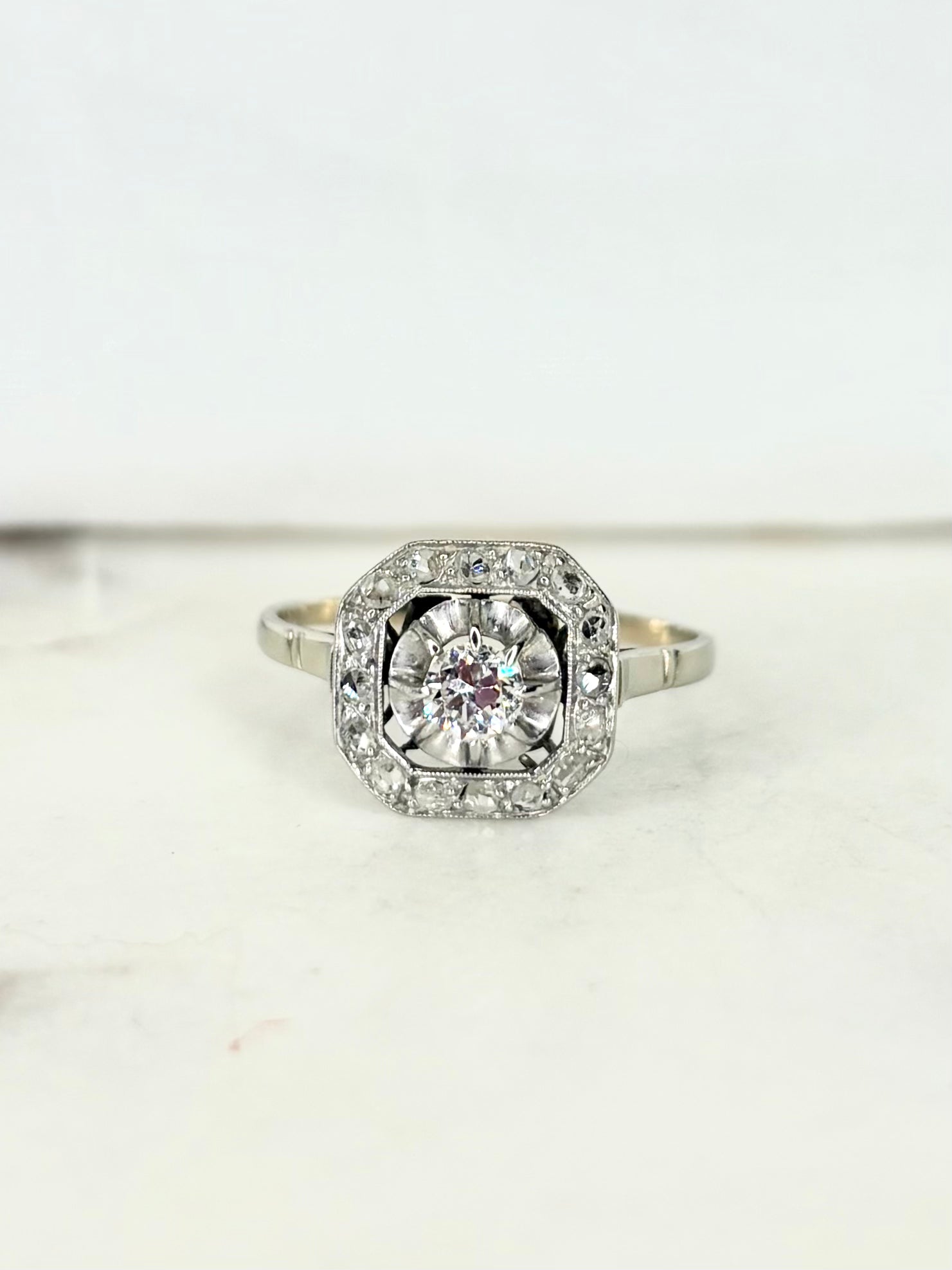 Bague Art Déco Diamants "Livie"