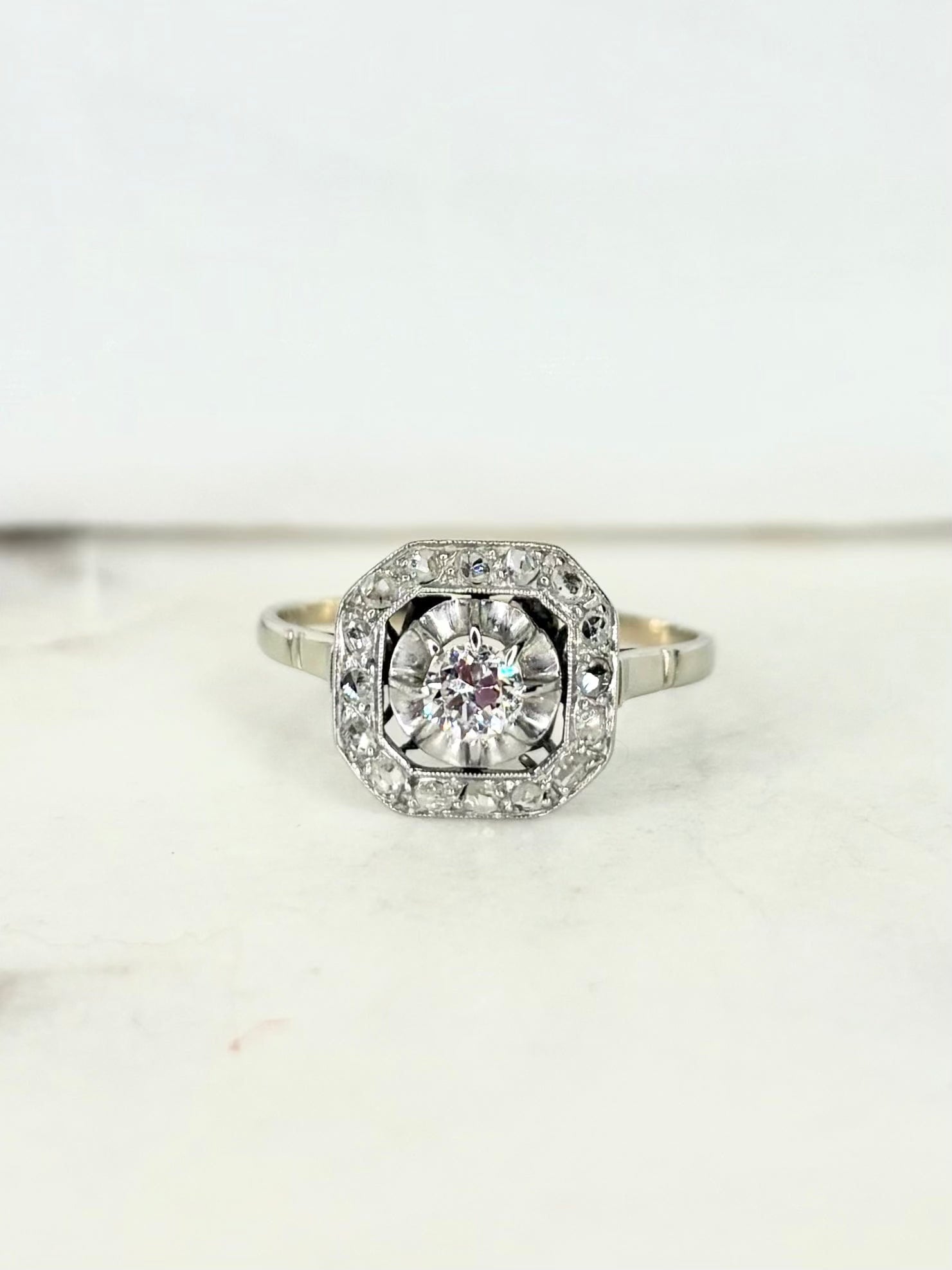 Bague Art Déco Diamants "Livie"