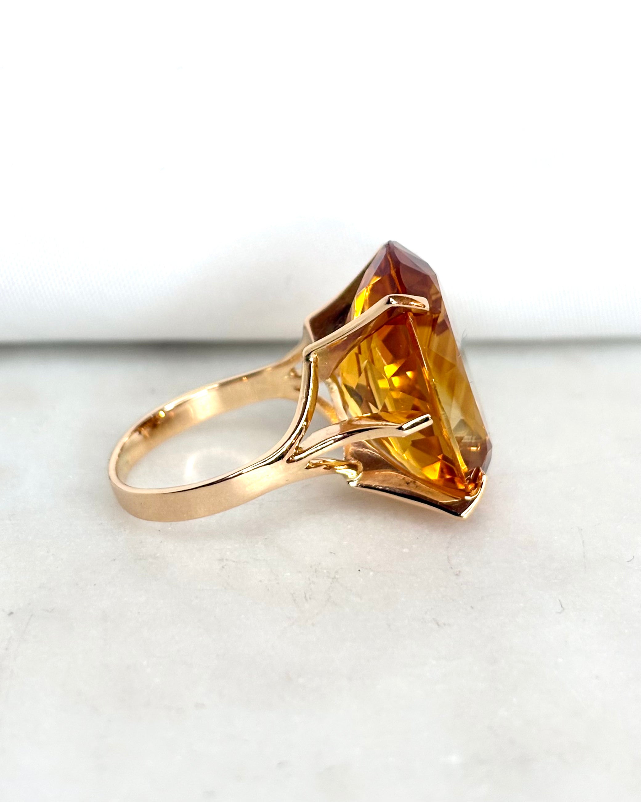 Bague Cocktail Citrine 14.5 carats "Hortense"
