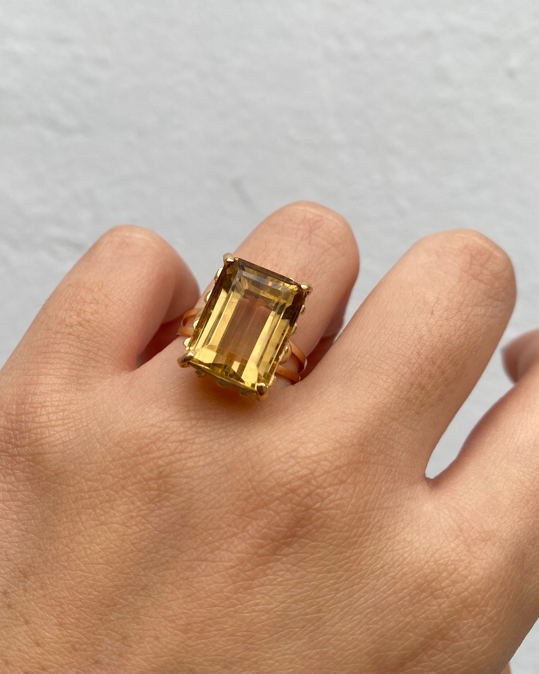 Bague Cocktail Citrine 10 carats "Julia"