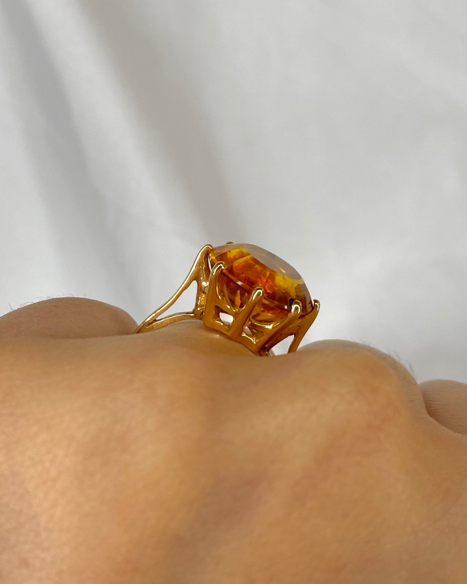 Cocktail Citrine 8.65 carats "Léna"