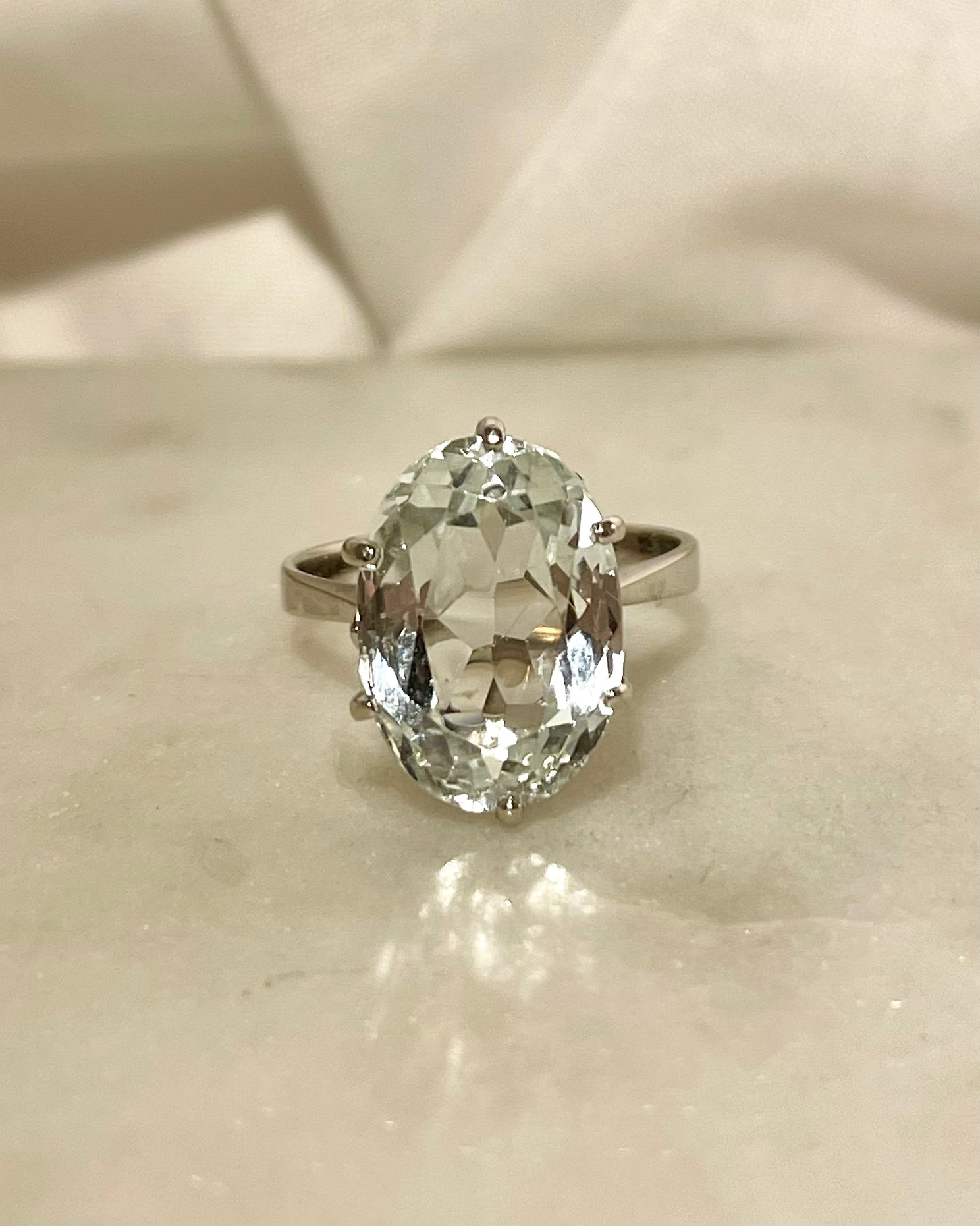 Anillo Cóctel Aguamarina 6 quilates "Lola"
