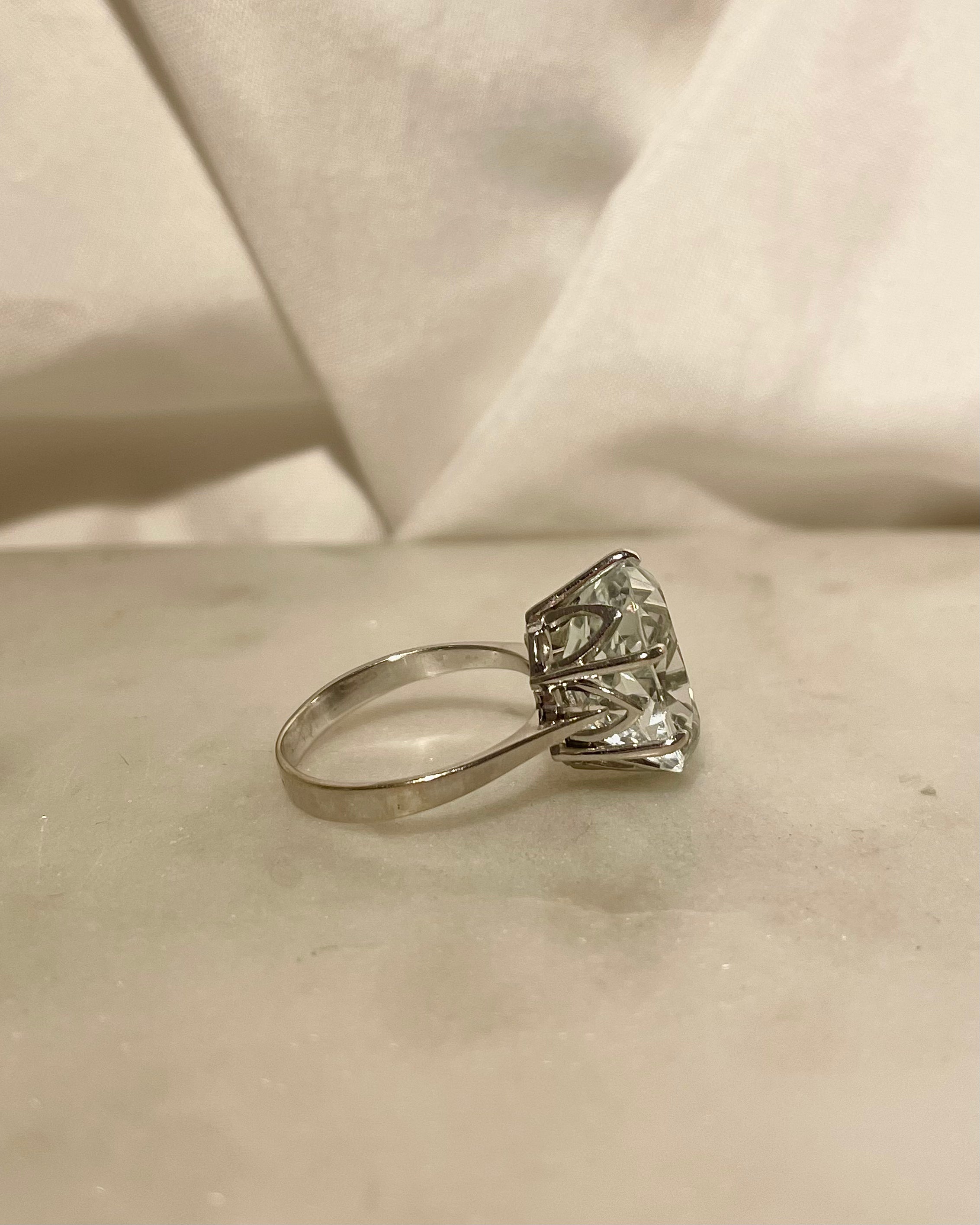 Anillo Cóctel Aguamarina 6 quilates "Lola"