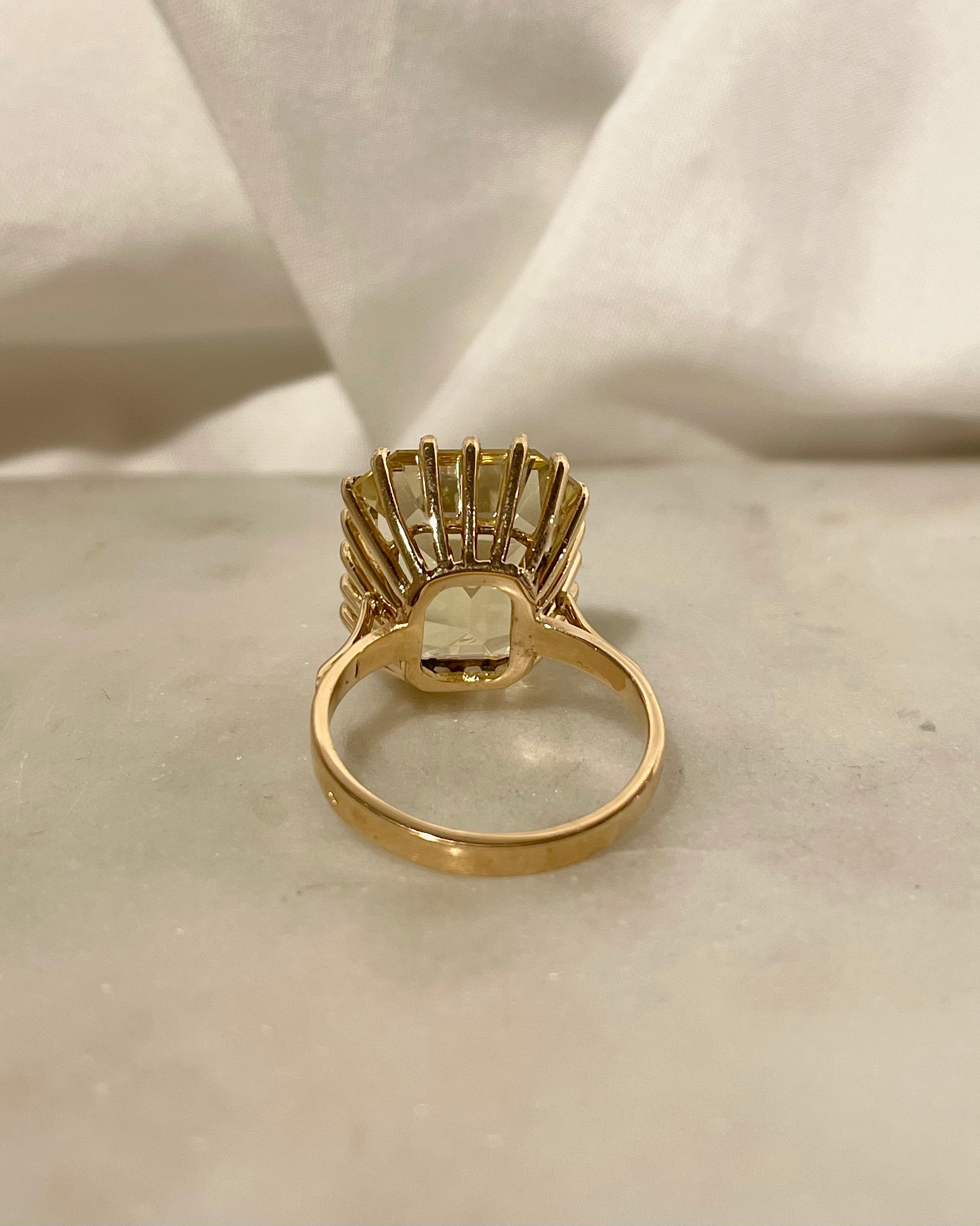 Bague Cocktail Citrine 14.24 carats "Chance"